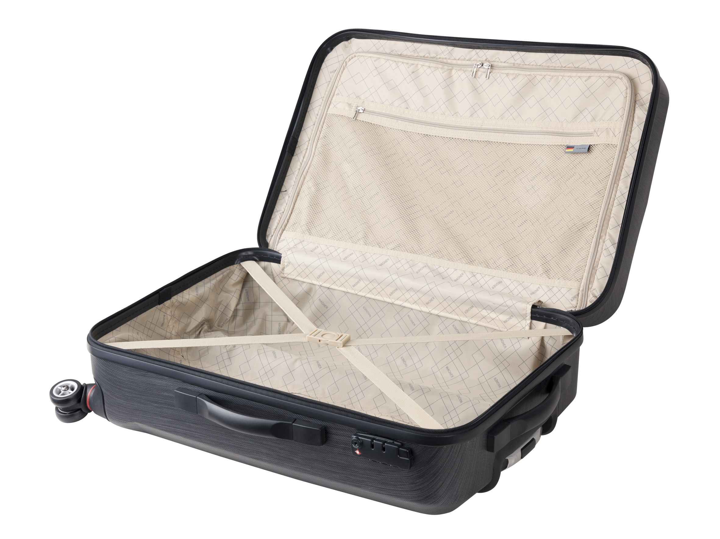 Wagner luggage casino trolley l schwarz