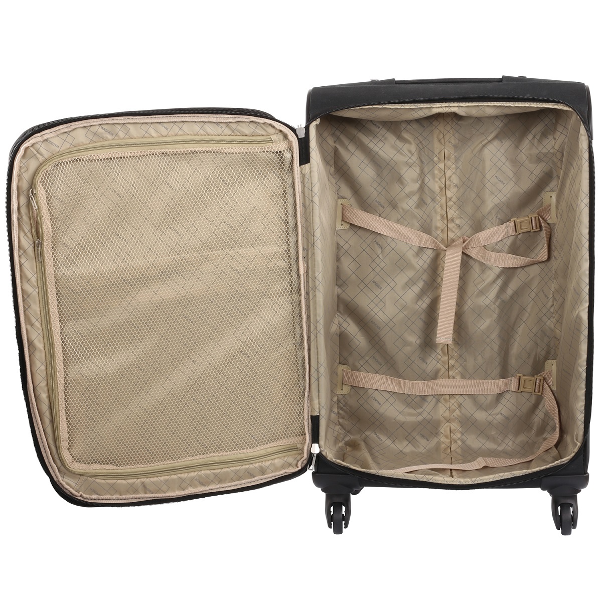 Wagner luggage casino trolley l schwarz