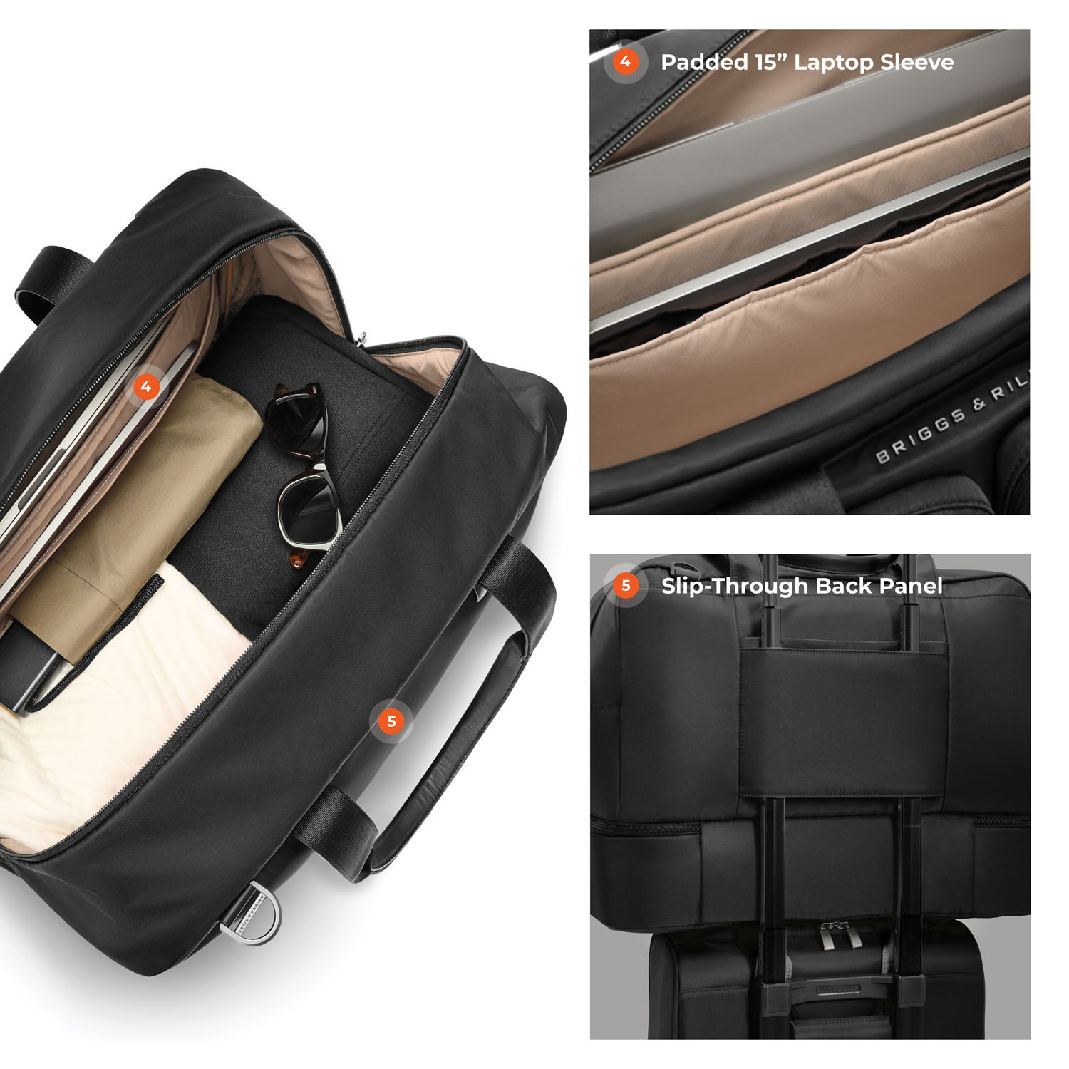 Briggs & Riley Rhapsody Weekender Tote Black Briggs & Riley Rhapsody Weekender Tote Black