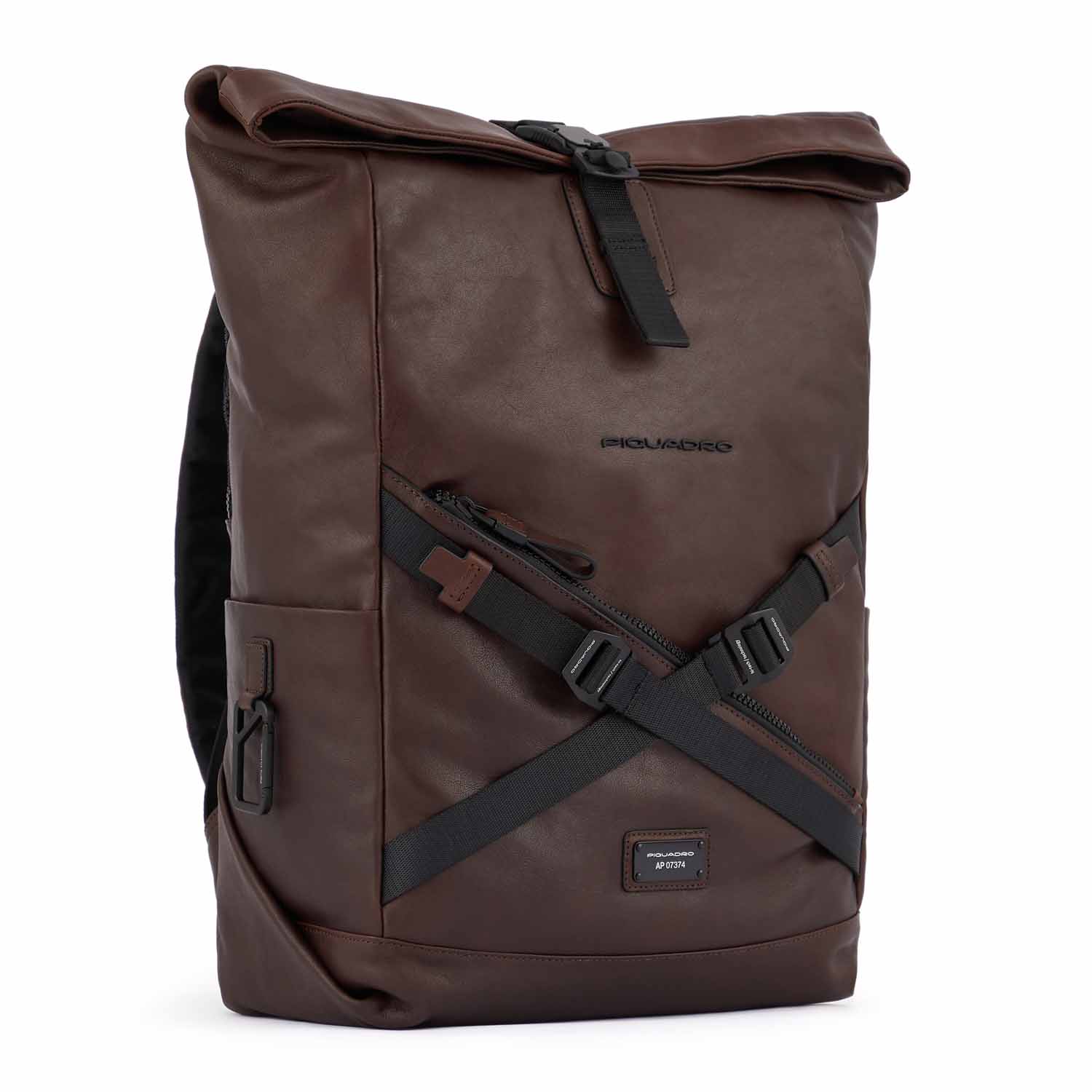 Piquadro Harper Roll Top Laptoprucksack 15,6" mit Regenschutz dark brown Piquadro Harper Roll Top Laptoprucksack 15,6" mit Regenschutz dark brown