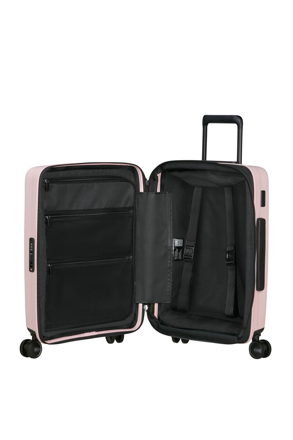 Samsonite Restackd Trolley mit 4 Rollen erweiterbar 55cm + GRATIS HOTELGUTSCHEIN Rose