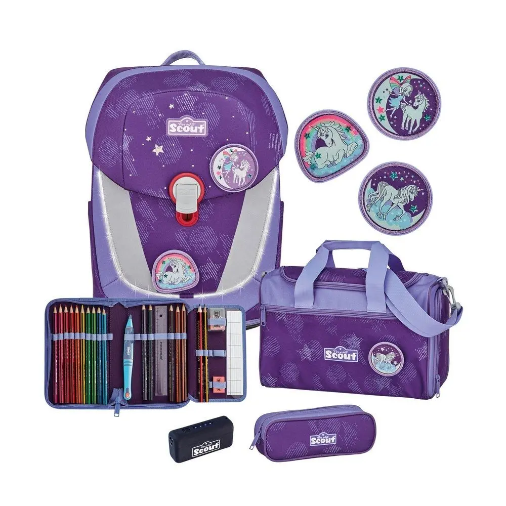 Scout Sunny II Safety Light Schulranzen-Set 5-teilig  Scout Sunny II Safety Light Schulranzen-Set 5-teilig