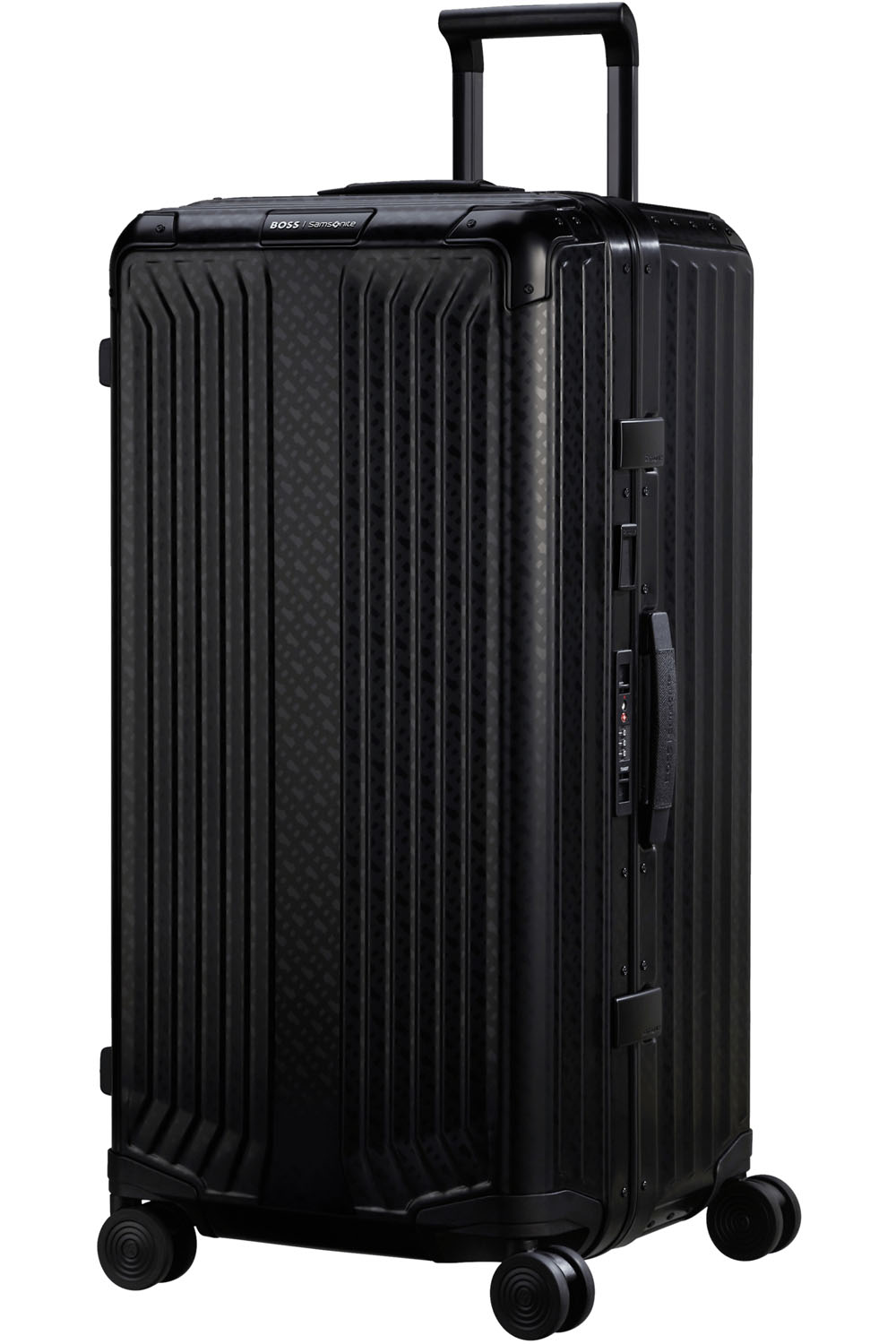 Samsonite BOSS Trolley mit 4 Rollen 80cm Graphite Monogram