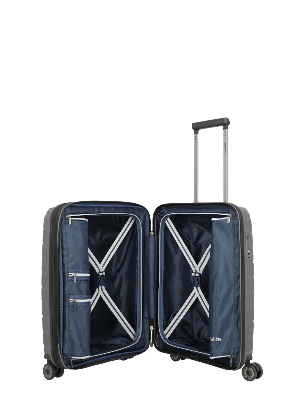 Travelite Air Base Trolley S 4-Rollen, erweiterbar Anthrazit