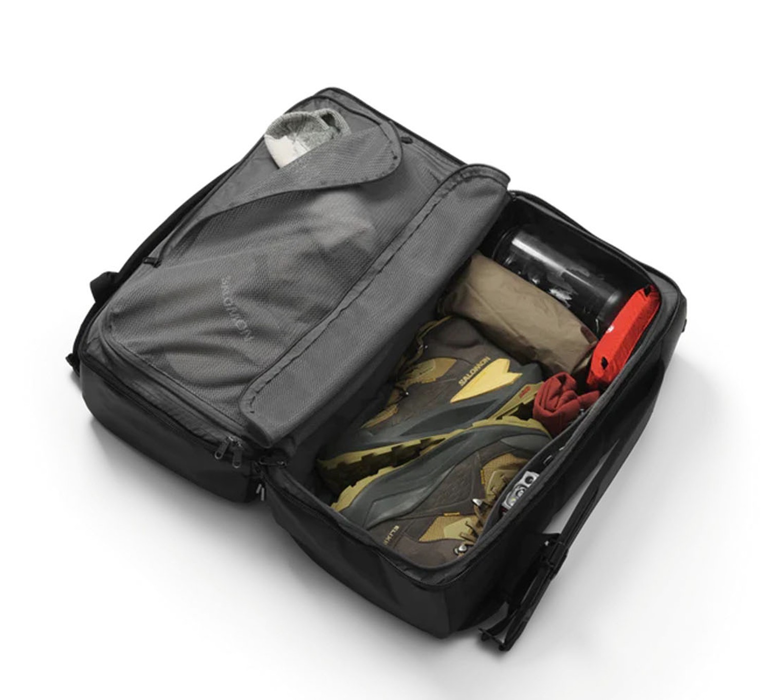 D_b_ Roamer Pro 1st Generation Split Duffel / Backpack 50L Black Out