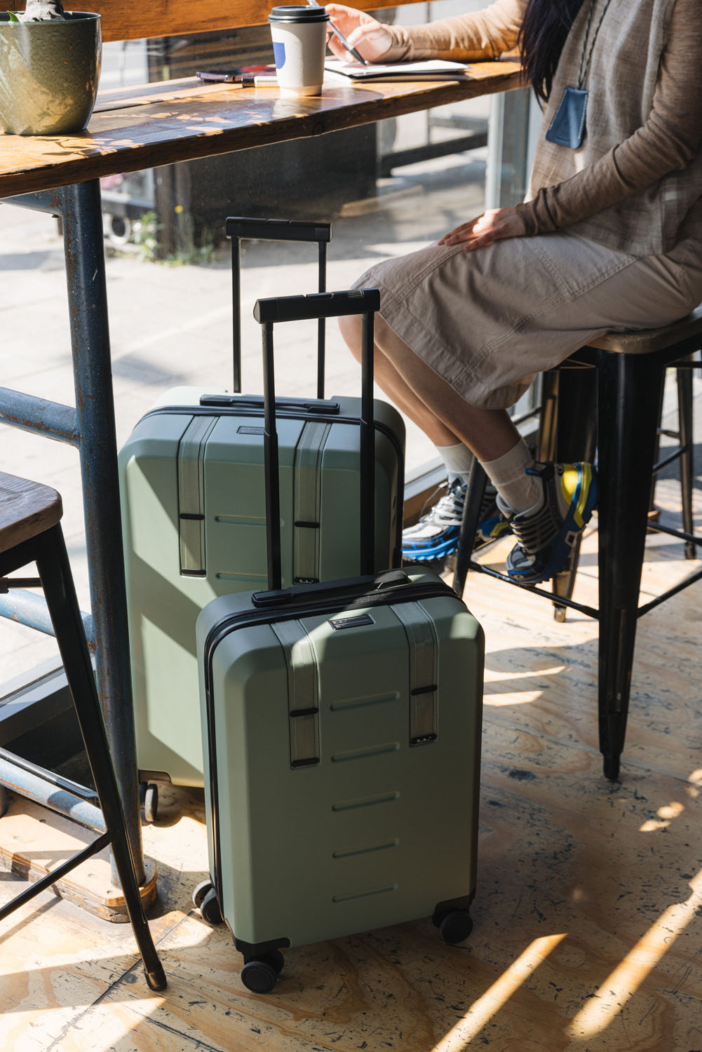 D_b_ Ramverk Carry-on 55cm, 4 Rollen Green Ray D_b_ Ramverk Carry-on 55cm, 4 Rollen Green Ray