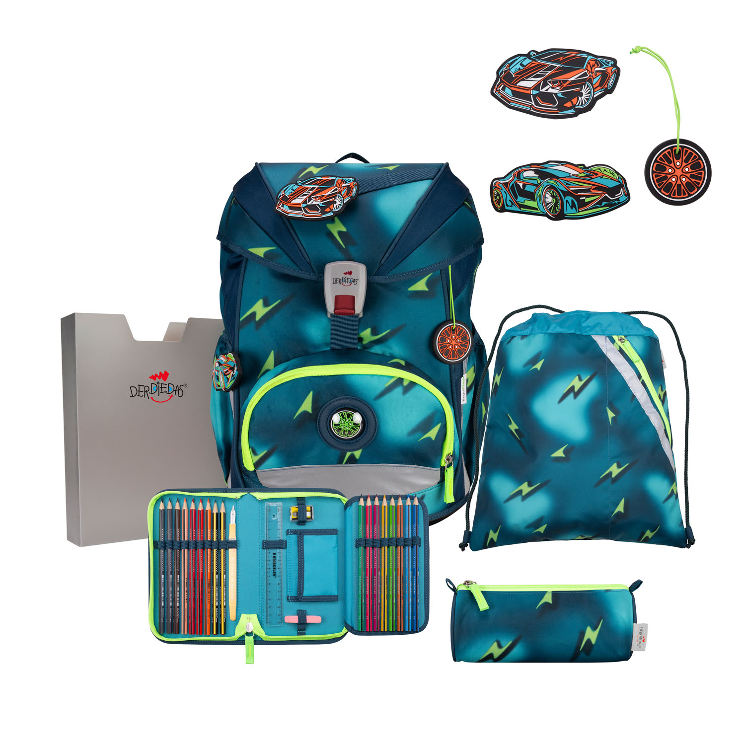 DerDieDas ErgoFlex SUPERLIGHT Schulrucksack-Set 5-teilig mit Sportbeutel DerDieDas ErgoFlex SUPERLIGHT Schulrucksack-Set 5-teilig mit Sportbeutel