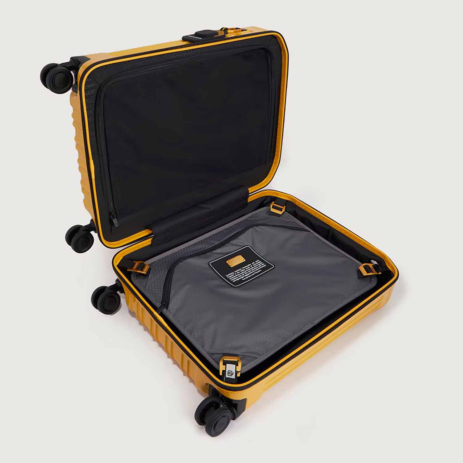 Piquadro PQ-Light Handgepäck Koffer 4-Rollen, glänzend Gelb