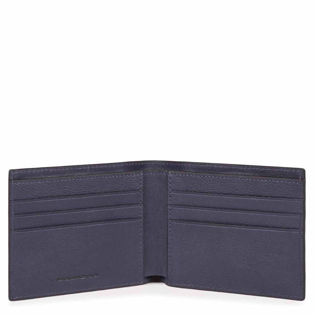 Piquadro Black Square Schmale Herrenbrieftasche mit RV-Münzfach oceanblau Piquadro Black Square Schmale Herrenbrieftasche mit RV-Münzfach oceanblau