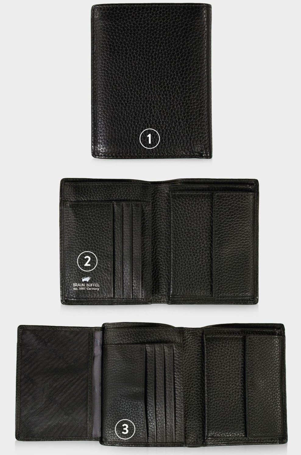 Braun Büffel TURIN RFID Geldbörse H 8CS schwarz Braun Büffel TURIN RFID Geldbörse H 8CS schwarz