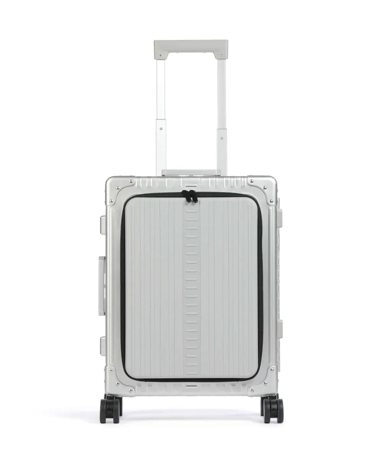 Aleon Business Traveler Slim International Carry-On 21" mit Front Flap Silber