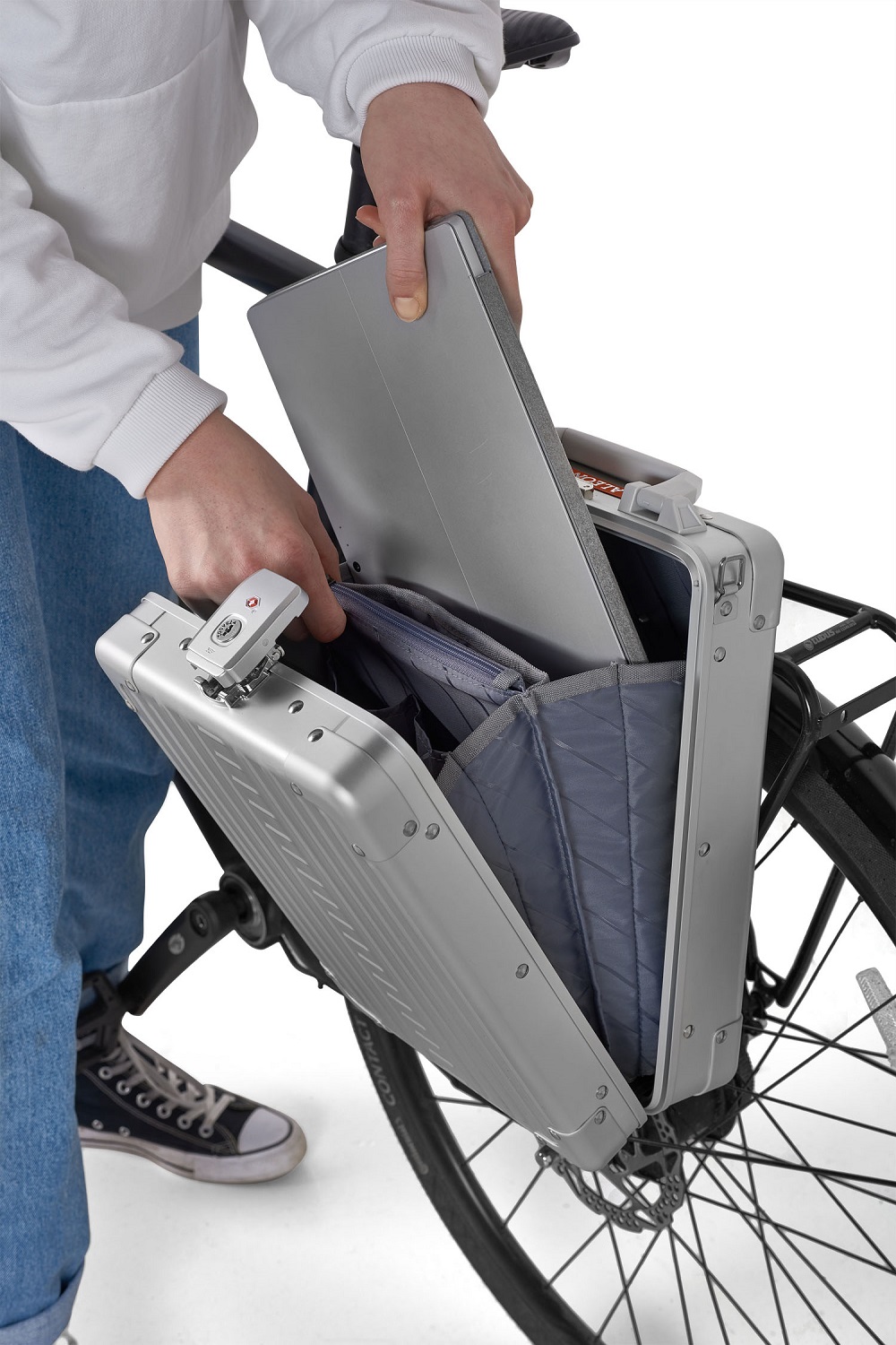 Aleon Business Vertical Business Koffer 16" Platinum/silber Aleon Business Vertical Business Koffer 16" Platinum/silber