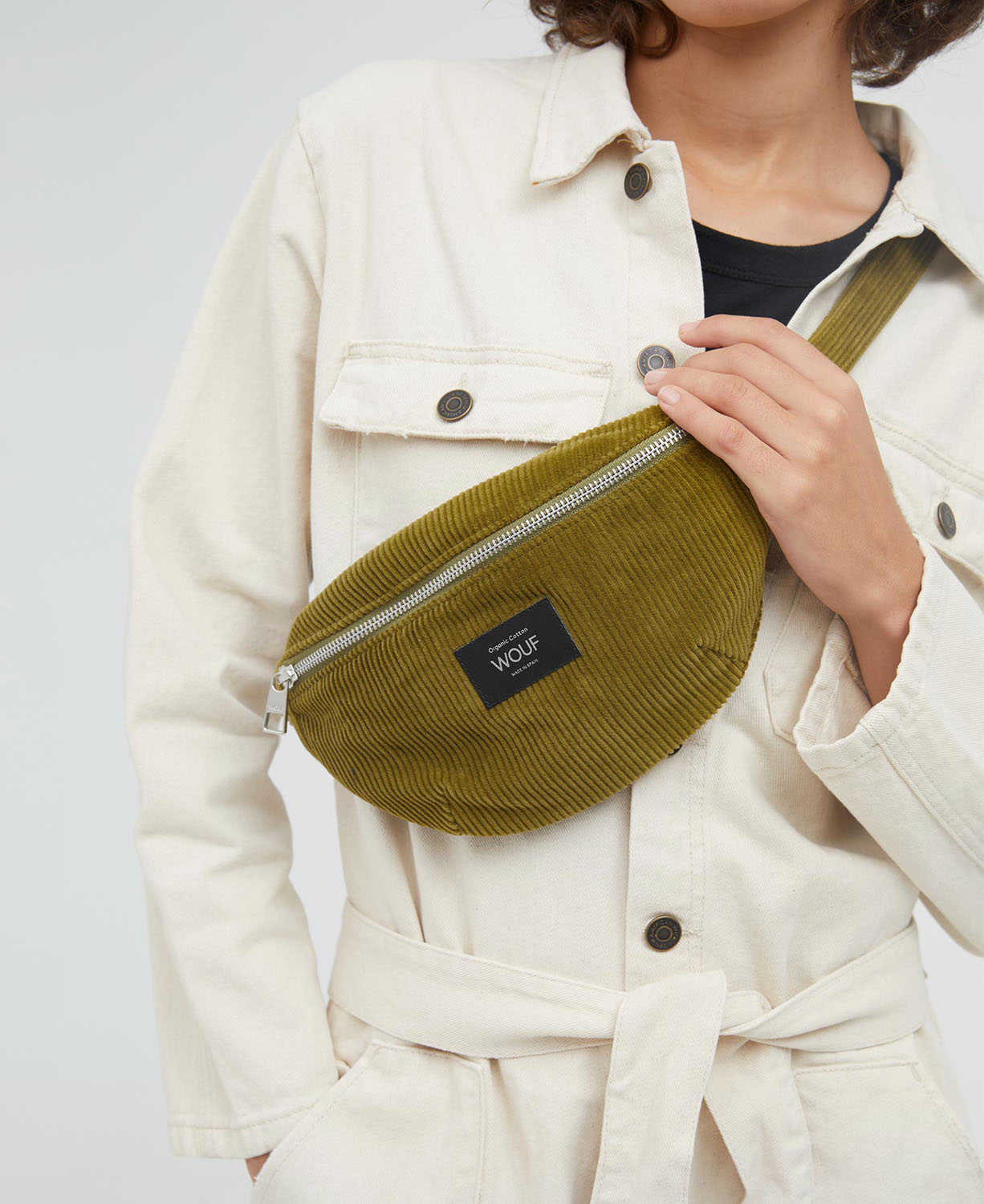 Wouf Corduroy Collection Waist Bag Olive Wouf Corduroy Collection Waist Bag Olive