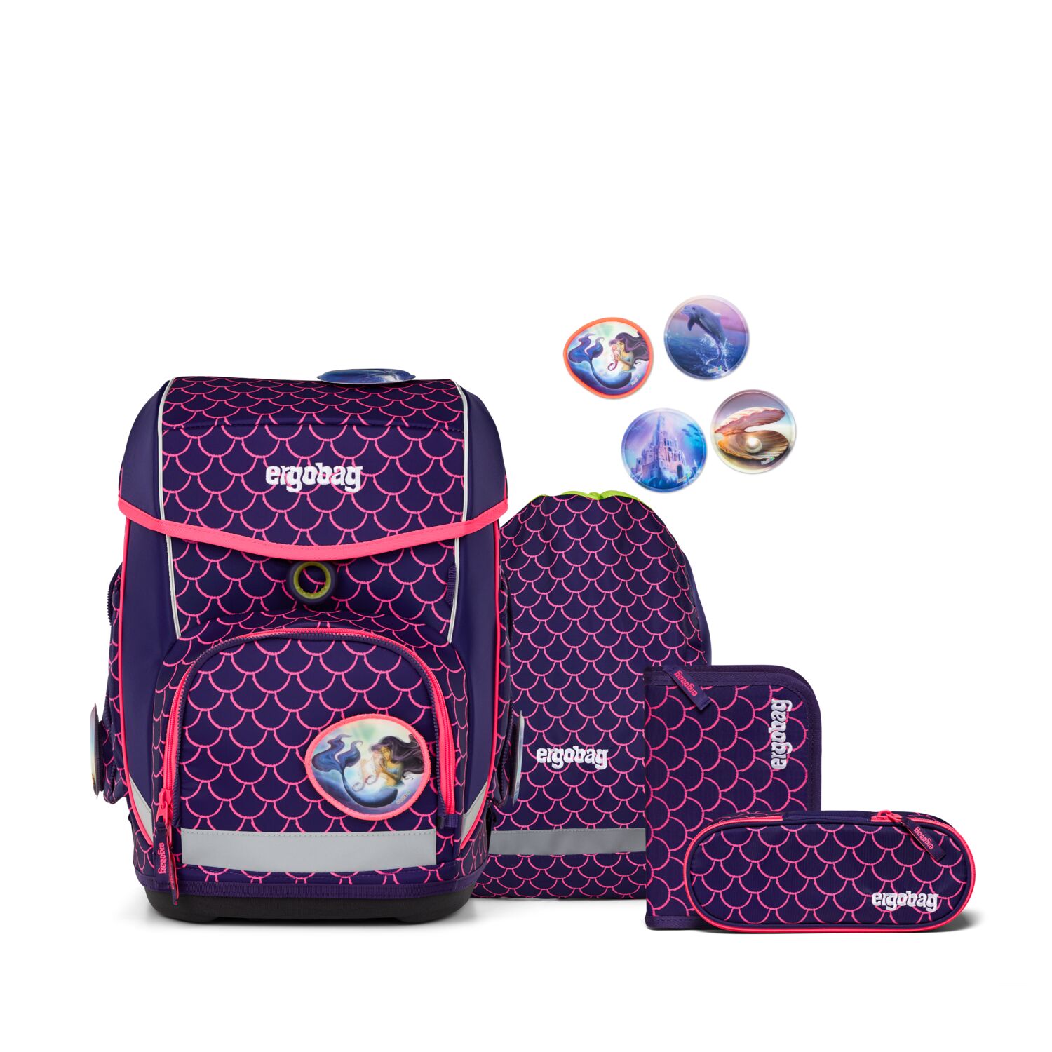 ergobag cubo LUMI Editon 5-teiliges Schulrucksack-Set 2025