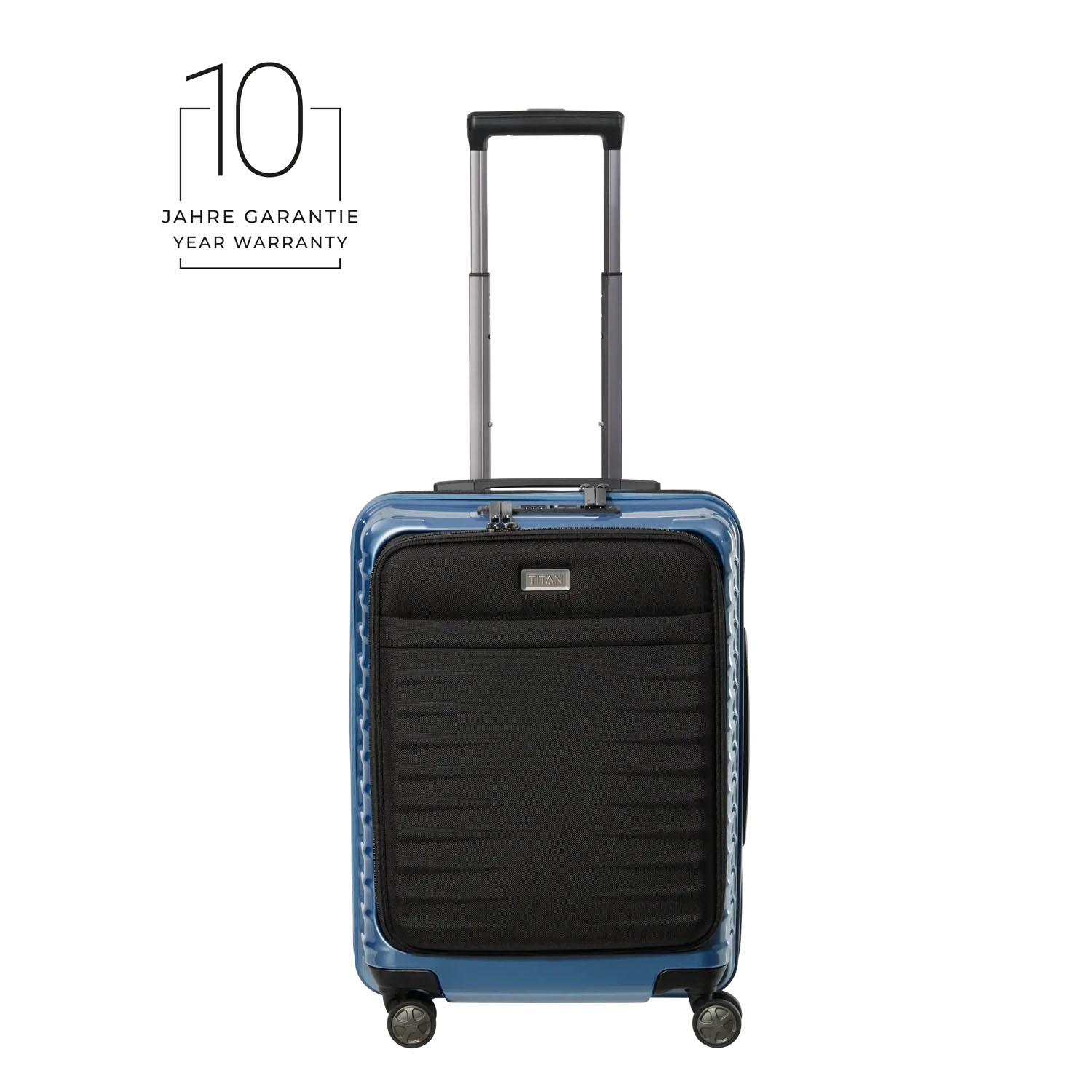 TITAN Litron 4-Rollen Trolley S mit Vortasche + Gratis Hotelgutschein TITAN Litron 4-Rollen Trolley S mit Vortasche + Gratis Hotelgutschein