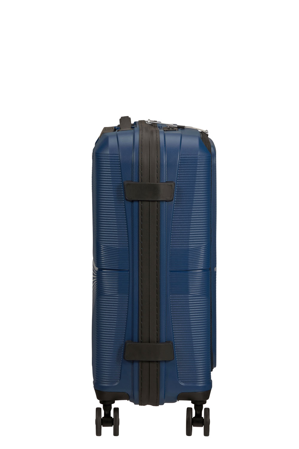 American Tourister Airconic Handgepäck Trolley 55cm mit Fronttasche + GRATIS HOTELGUTSCHEIN Midnight Navy