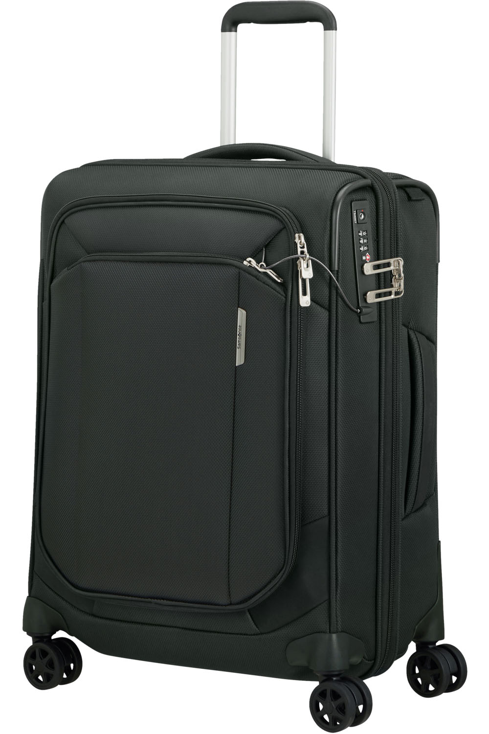 Samsonite Respark Trolley mit 4 Rollen erweiterbar 55cm + GRATIS HOTELGUTSCHEIN Forest Green