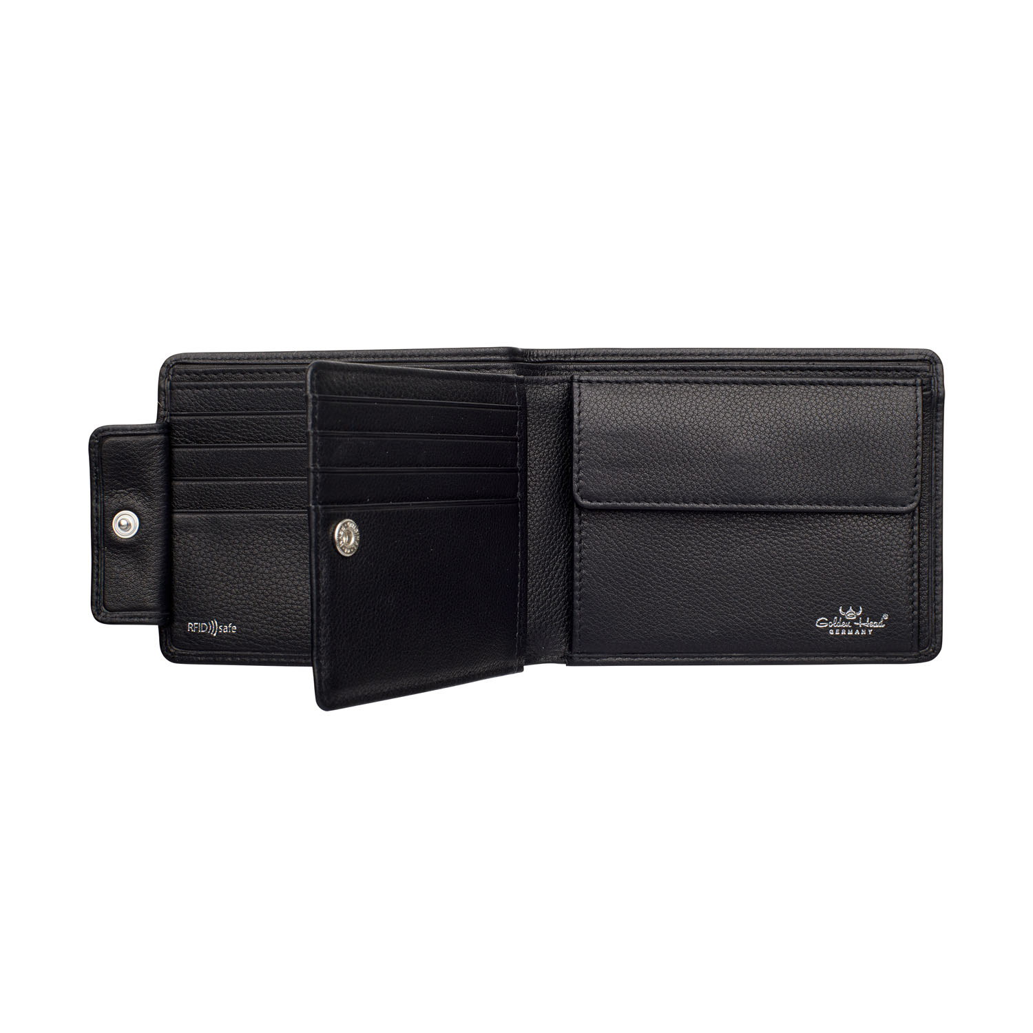 Golden Head Capri Scheintasche L RFID Protect schwarz