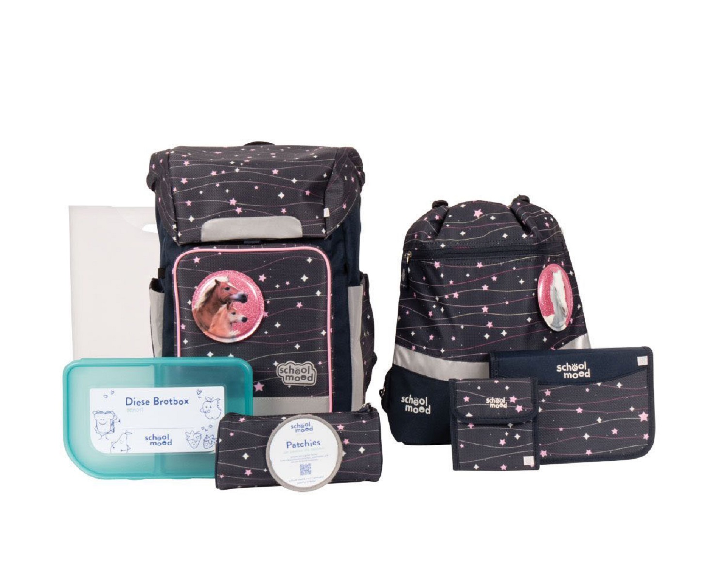 School-Mood Rebel Schulranzenset 8-teilige School-Mood Rebel Schulranzenset 8-teilige