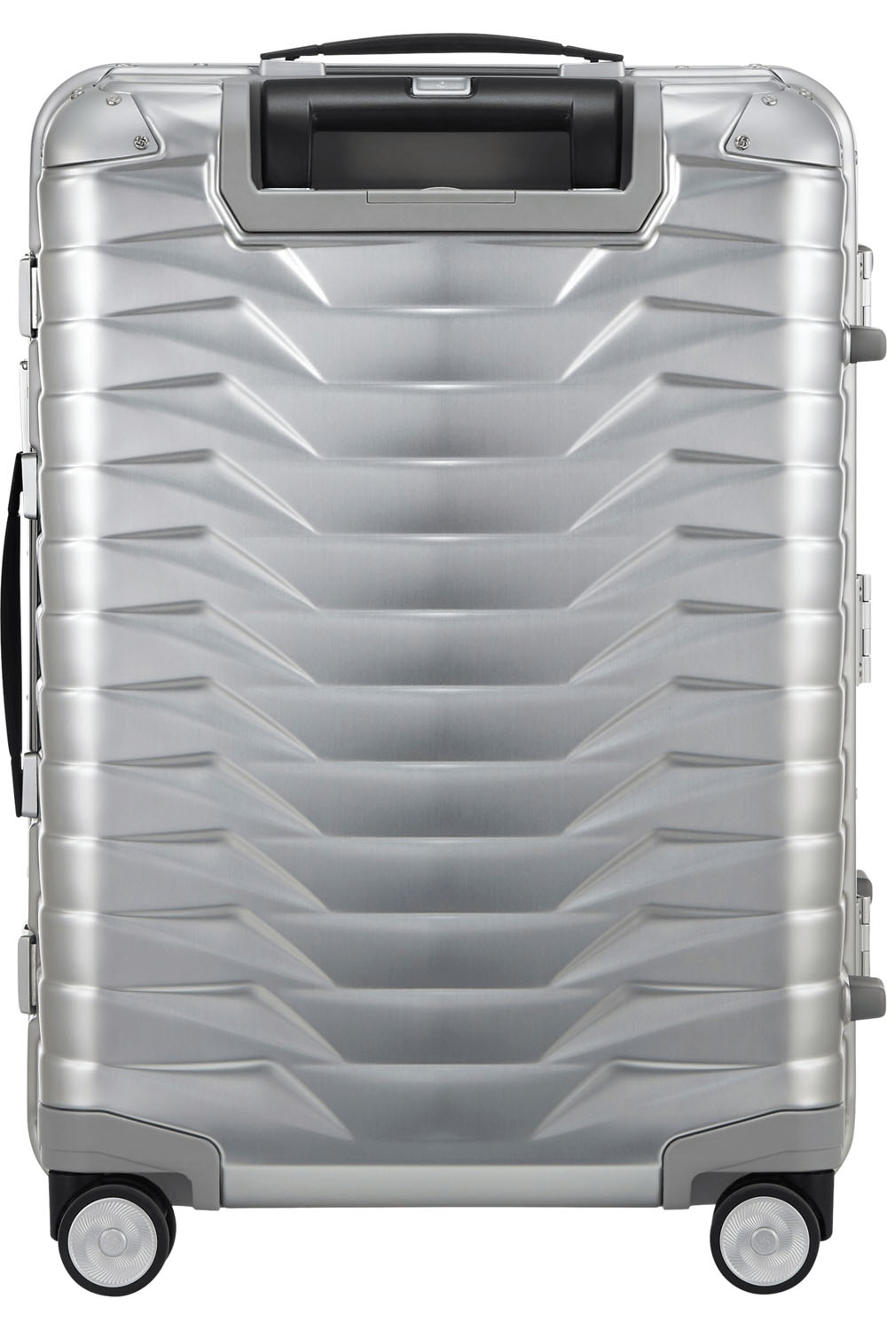 Samsonite Proxis Alu Trolley mit 4 Rollen 55cm + GRATIS HOTELGUTSCHEIN Aluminium