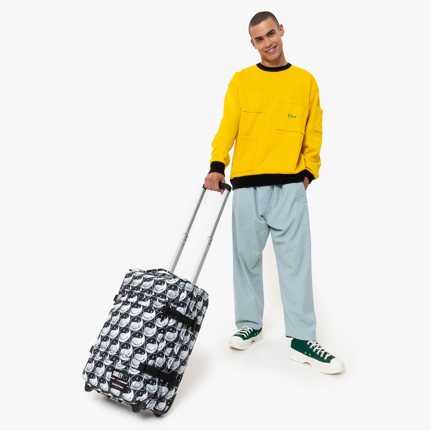 Eastpak Transit'R Reisetrolley S mit 2 Rollen 24 Smiley YY Black Eastpak Transit'R Reisetrolley S mit 2 Rollen 24 Smiley YY Black