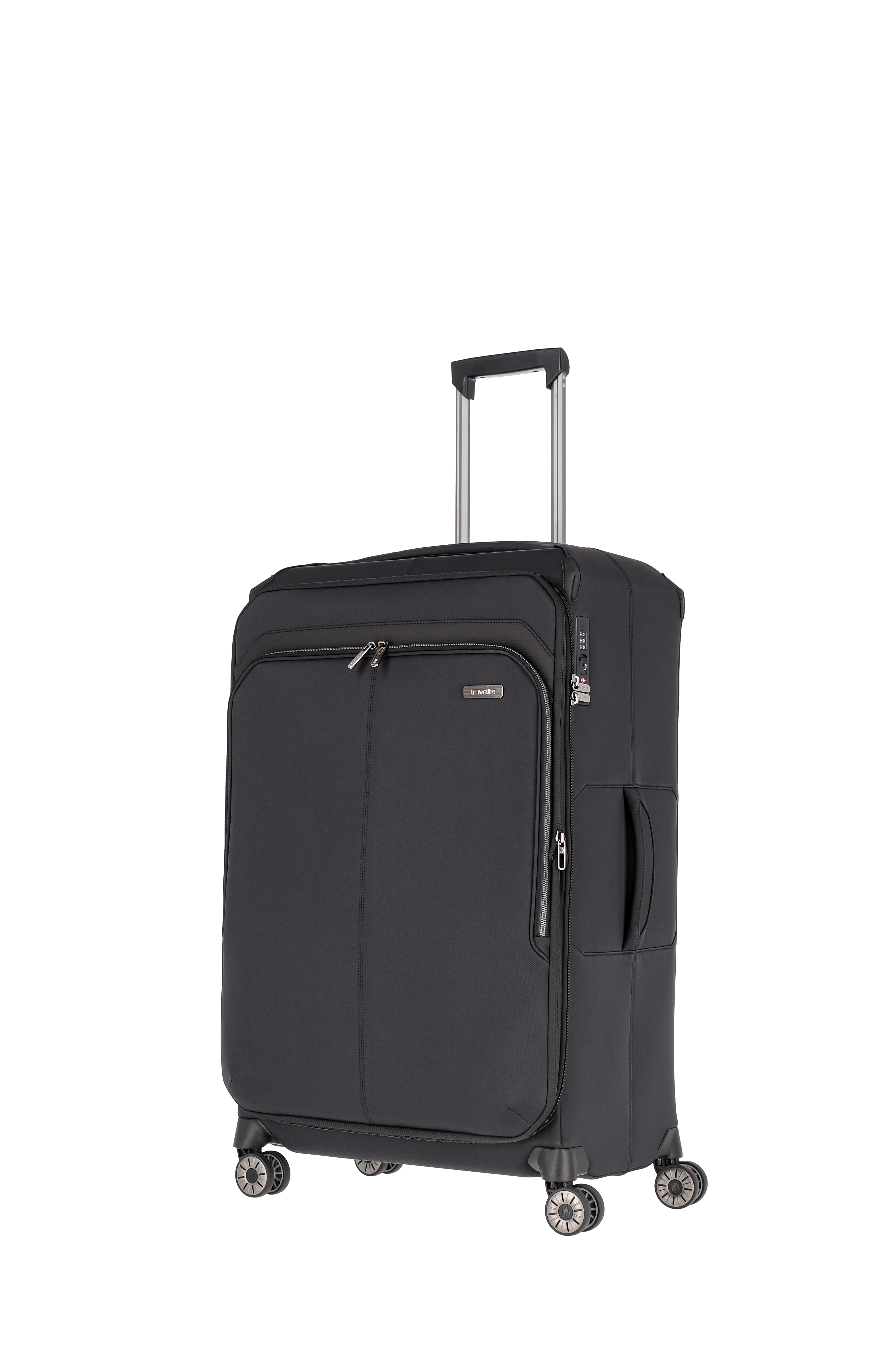 Travelite PRIIMA Trolley L 4-Rollen, erweiterbar Schwarz