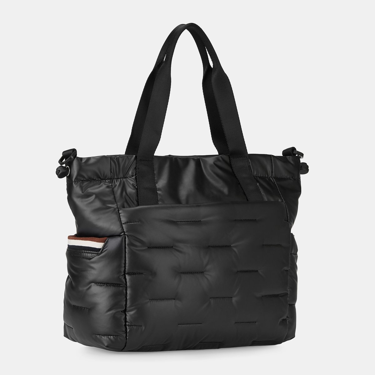 Hedgren Cocoon PUFFER Totebag Black-Würfel-Anhänger