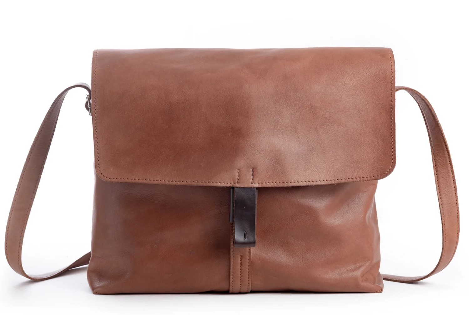 Harold's Lift Notebook Messengerbag cognac
