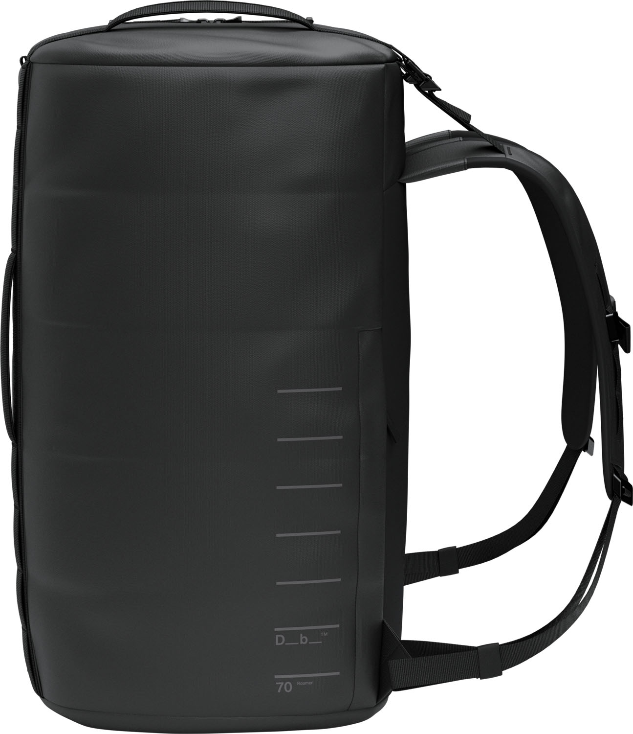 D_b_ Roamer Pro Split Duffel / Backpack 70L Black Out D_b_ Roamer Pro Split Duffel / Backpack 70L Black Out