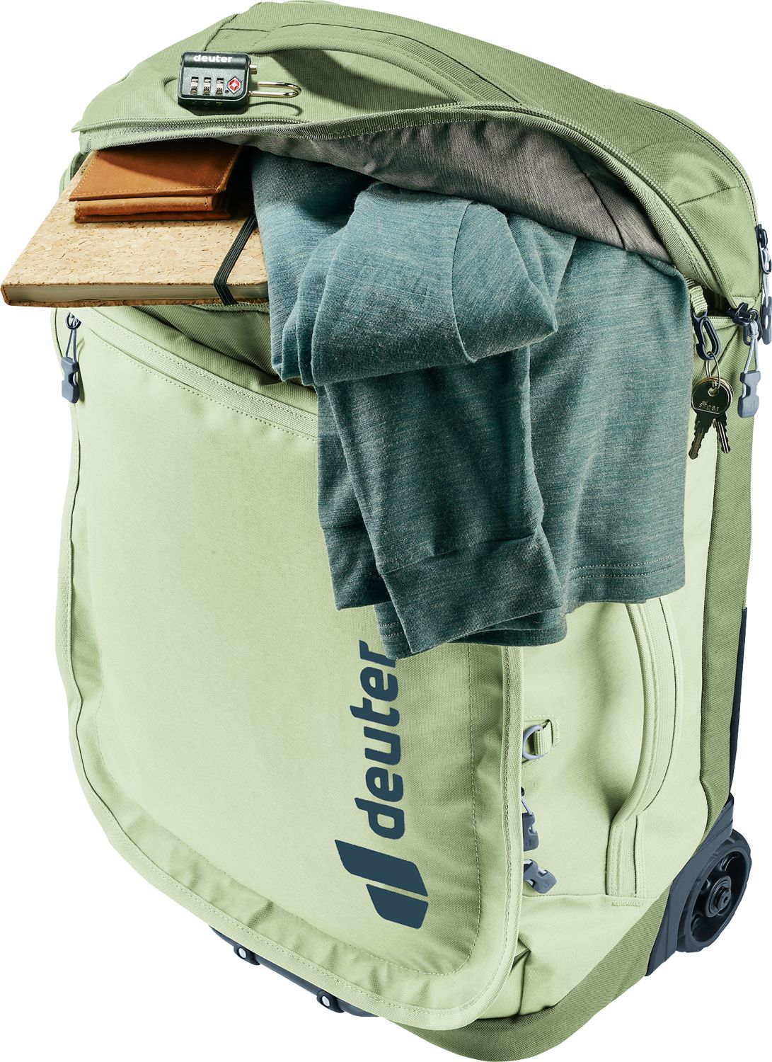 Deuter Duffel Pro Movo 36 Reisetasche auf Rollen mineral-grove Deuter Duffel Pro Movo 36 Reisetasche auf Rollen mineral-grove