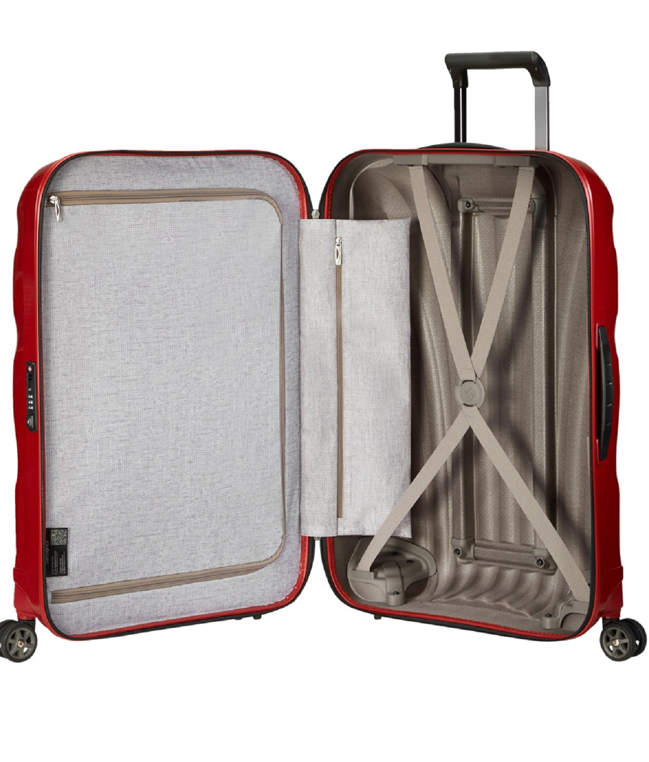 Samsonite C-Lite Trolley mit 4 Rollen 75cm + GRATIS HOTELGUTSCHEIN Chili Red Samsonite C-Lite Trolley mit 4 Rollen 75cm + GRATIS HOTELGUTSCHEIN Chili Red