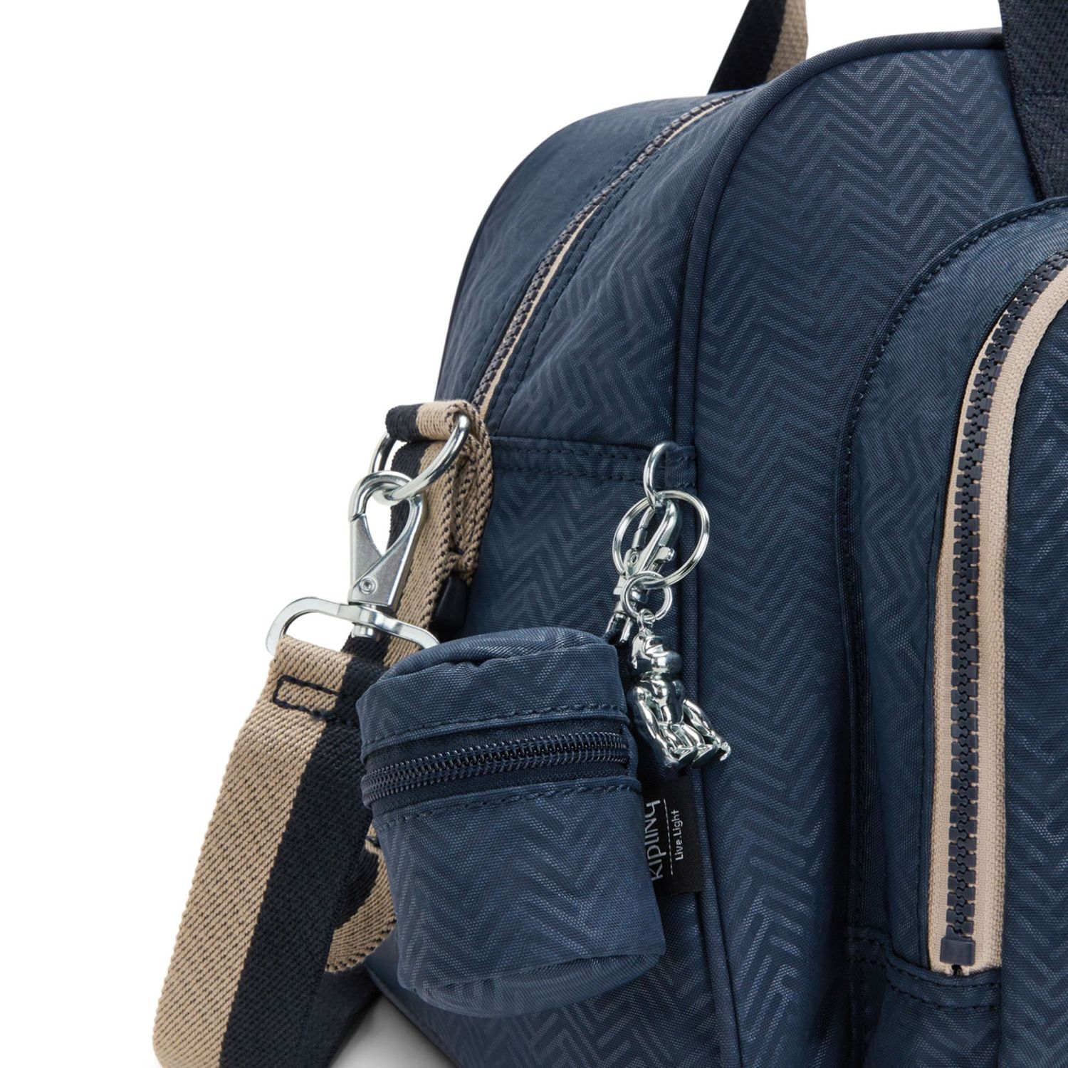 Kipling CAMAMA Babytasche mit Wickelmatte Endless Bleu Emboss