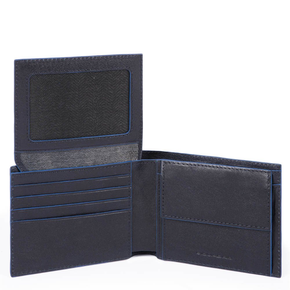 Piquadro Blue Square Special Herrenbrieftasche mit Klapp-Ausweisfenster Nachtblau Piquadro Blue Square Special Herrenbrieftasche mit Klapp-Ausweisfenster Nachtblau