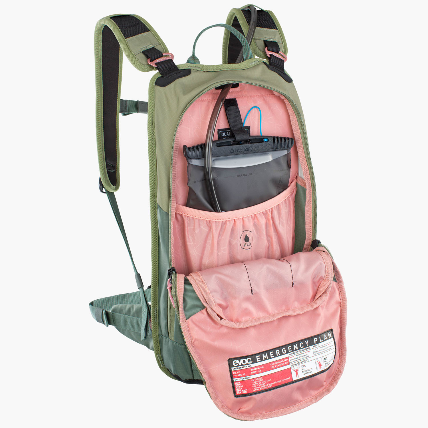 evoc Stage 6 Bike-Rucksack Light Olive - Olive evoc Stage 6 Bike-Rucksack Light Olive - Olive