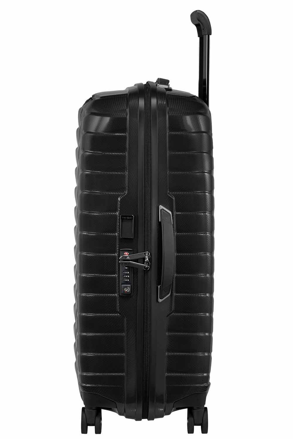 Samsonite Proxis Trolley mit 4 Rollen 69cm + GRATIS HOTELGUTSCHEIN Schwarz