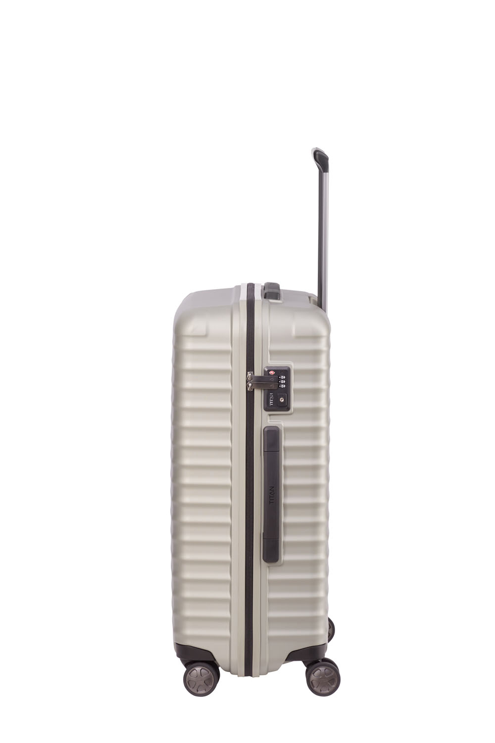 TITAN Litron 4-Rollen Trolley M 69 cm + Gratis Hotelgutschein Champagner