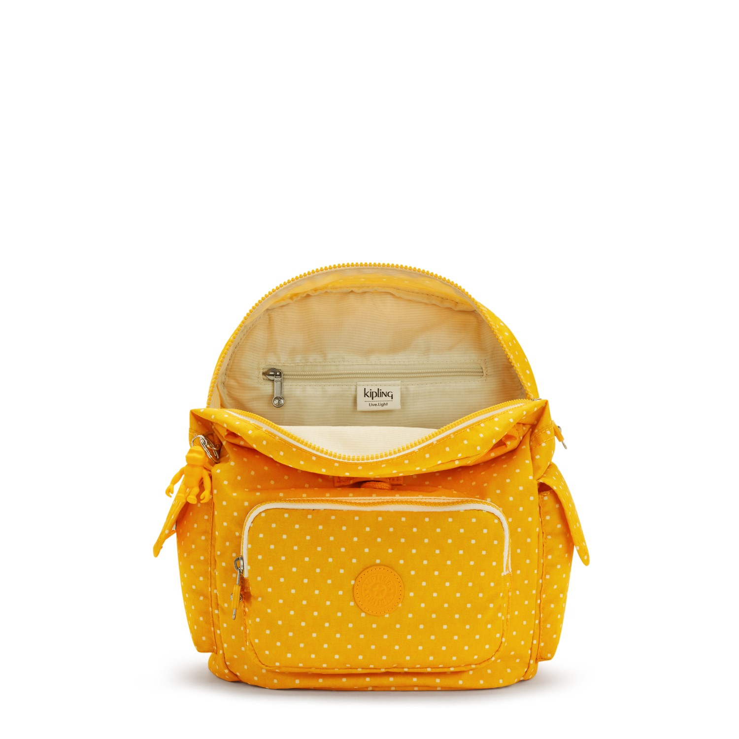 Kipling CITY PACK S kleiner Rucksack Soft Dot Yellow Kipling CITY PACK S kleiner Rucksack Soft Dot Yellow