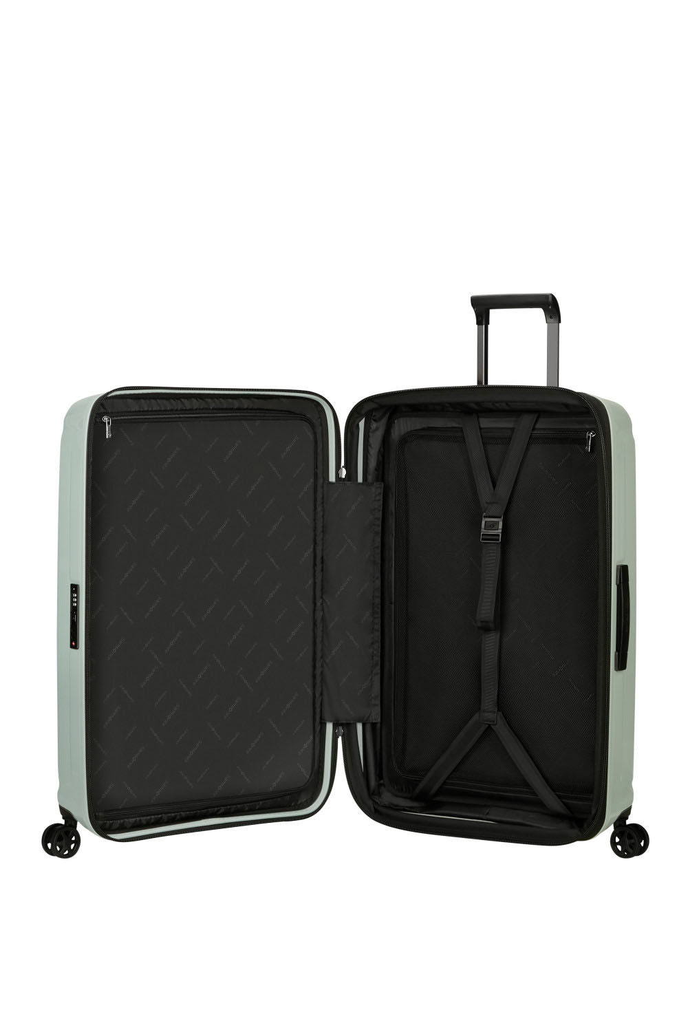 Samsonite Nuon Season Trolley mit 4 Rollen erweiterbar 75cm + GRATIS HOTELGUTSCHEIN Metallic Mineral Green