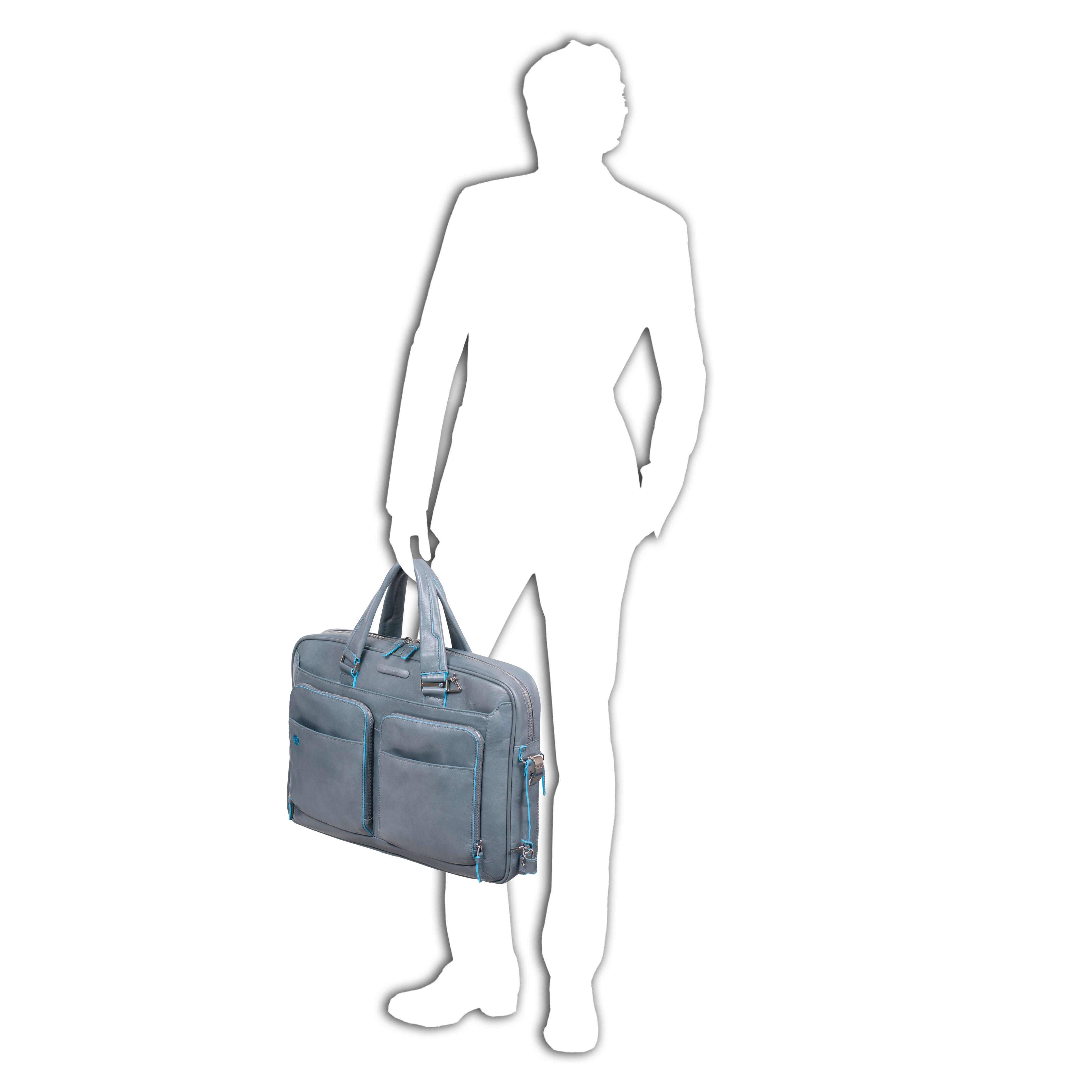 Piquadro Blue Square Schmale Laptoptasche mit Laptofach 14" Rot Piquadro Blue Square Schmale Laptoptasche mit Laptofach 14" Rot