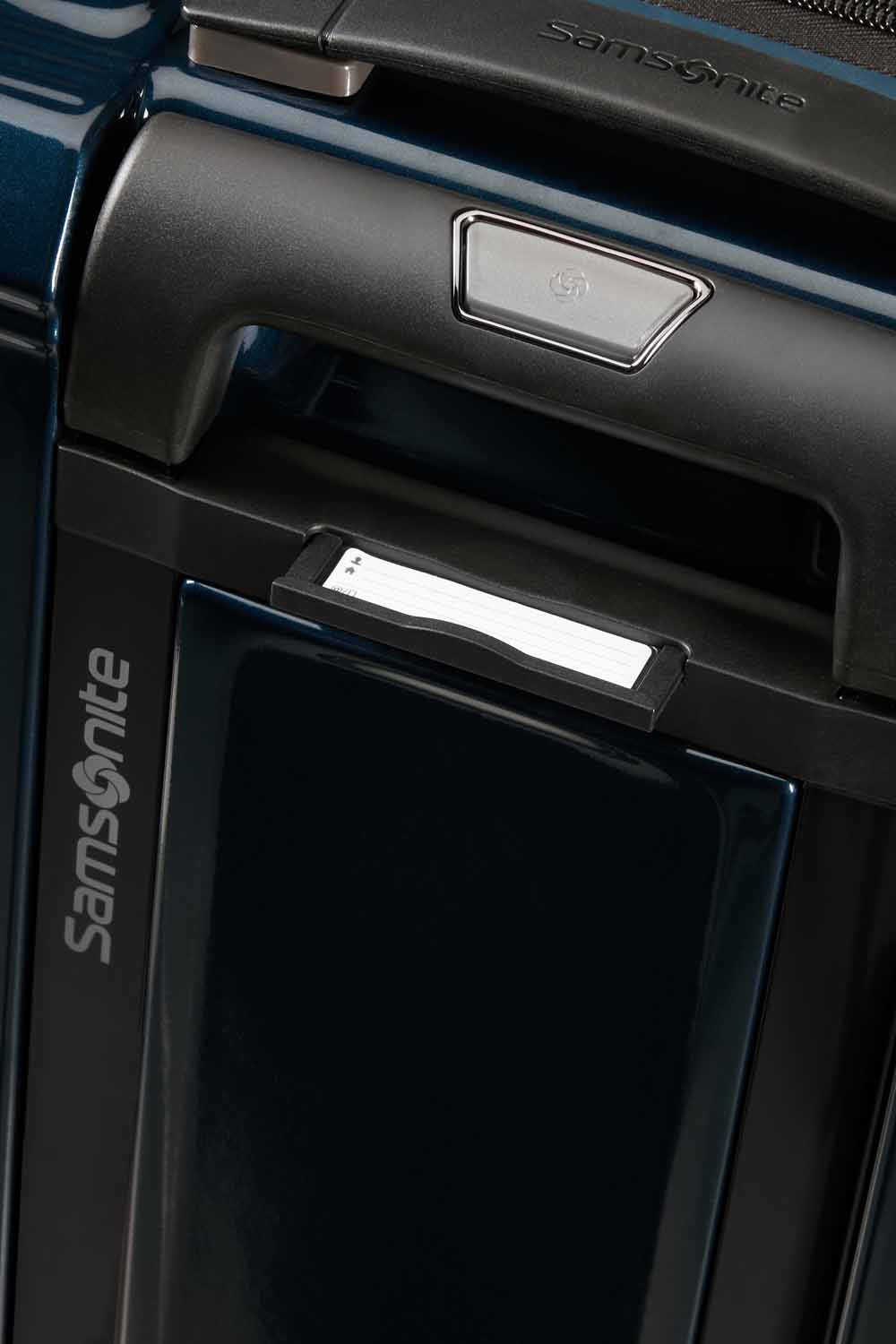 Samsonite Nuon Trolley mit 4 Rollen erweiterbar 55cm + GRATIS HOTELGUTSCHEIN Metallic Dark Blue