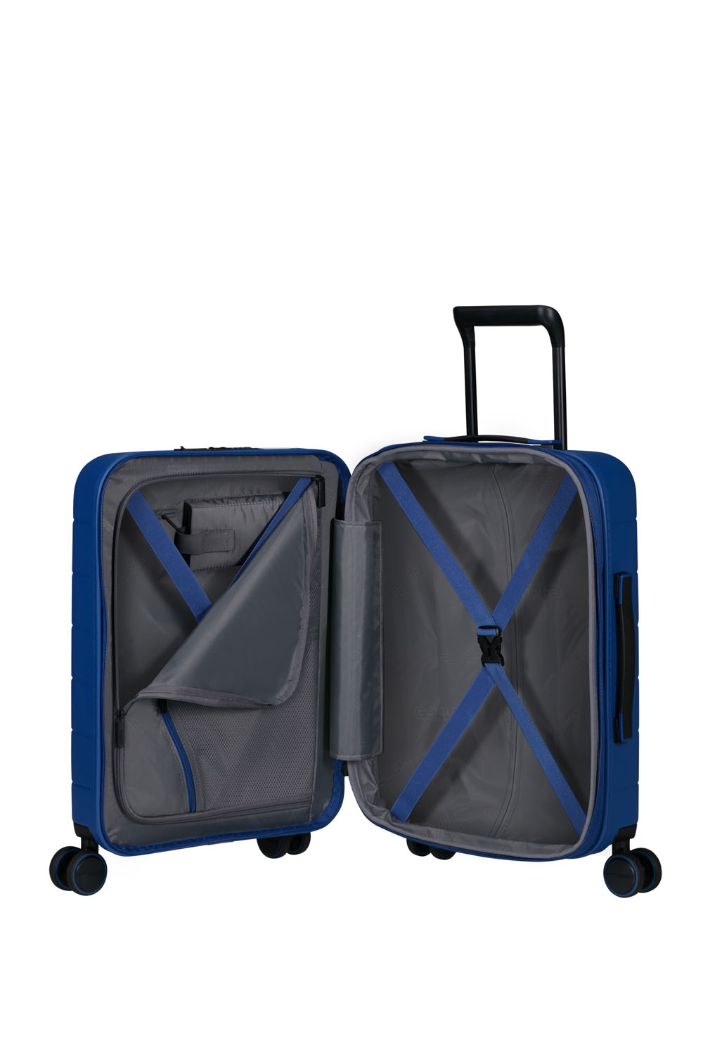 American Tourister Novastream Trolley 55cm mit 4 Rollen, erweiterbar Navy Blue