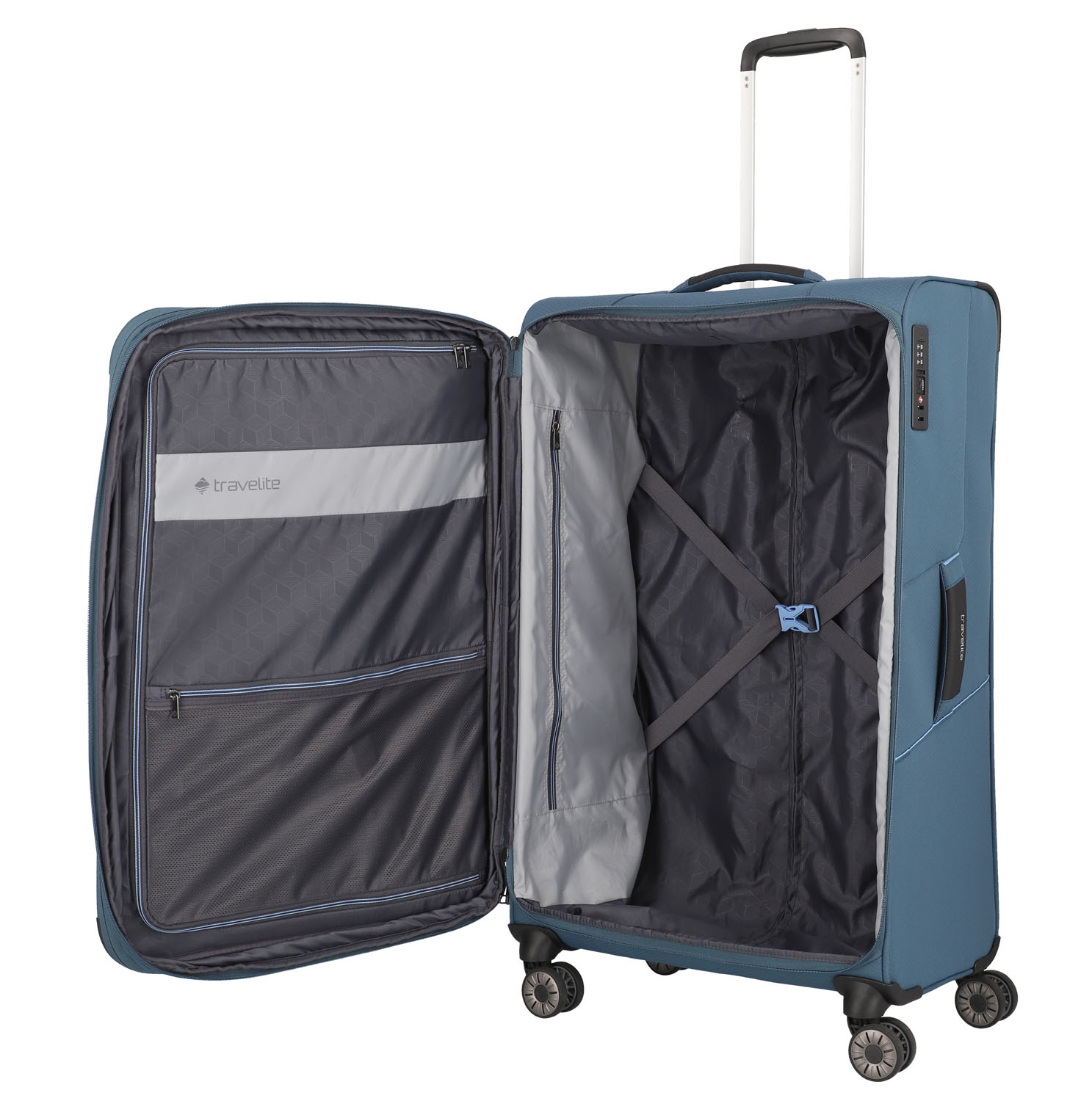 Travelite Skaii Trolley-Set 4-Rad, L erw./M erw./S Panoramablau