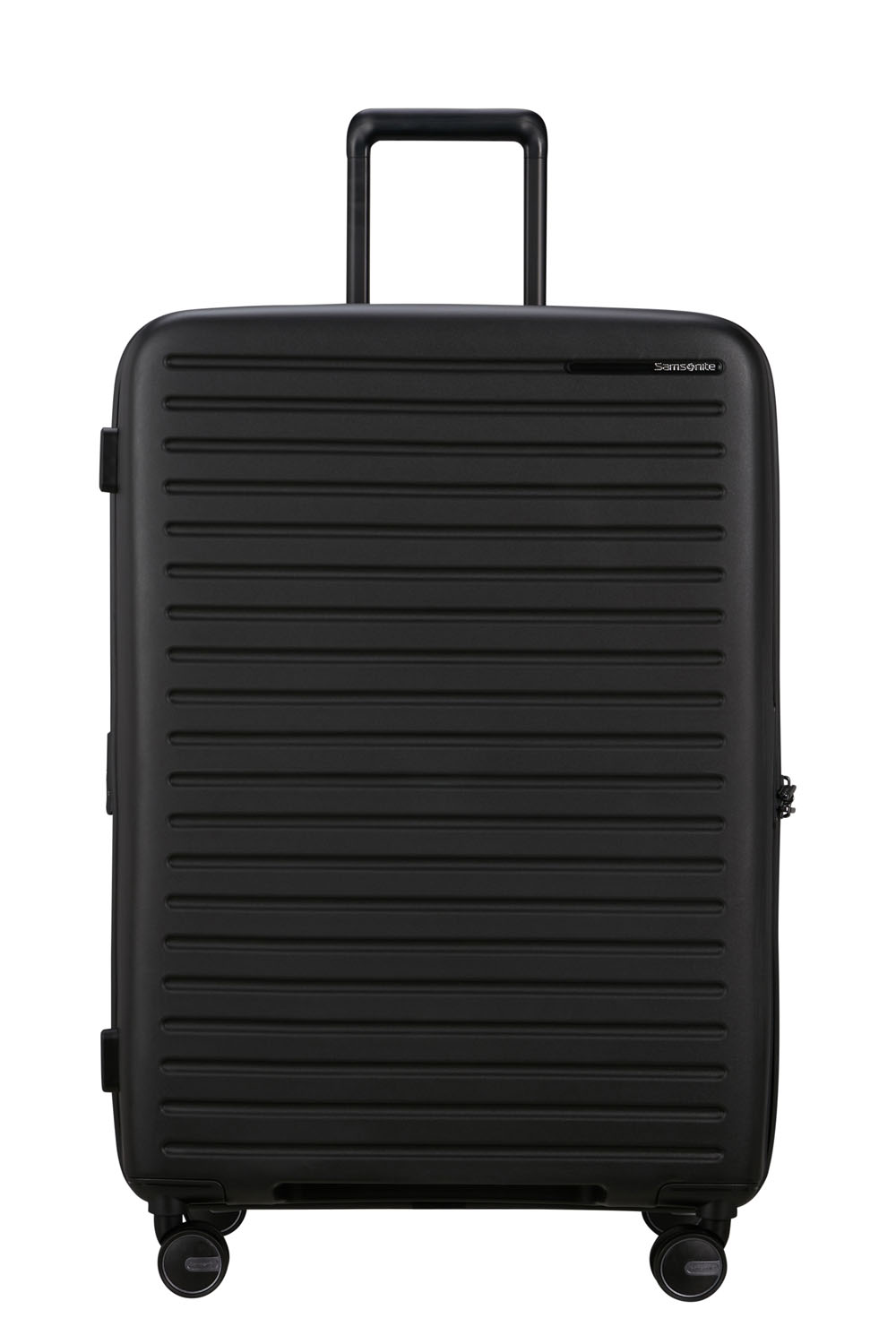 Samsonite Restackd Trolley mit 4 Rollen erweiterbar 75cm + GRATIS HOTELGUTSCHEIN Schwarz