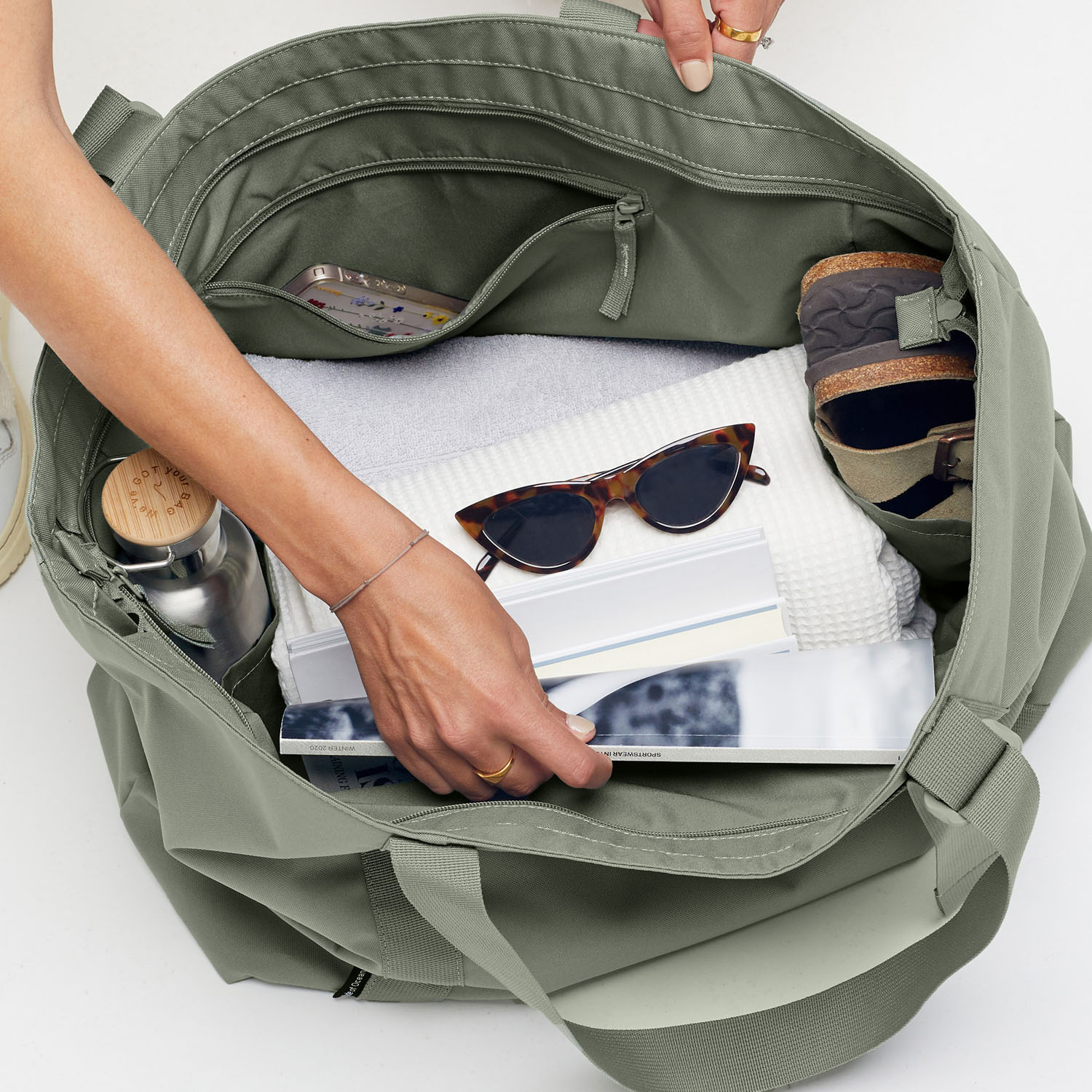 GOT BAG Shopper Tote Bag Large, Monochrome bass GOT BAG Shopper Tote Bag Large, Monochrome bass