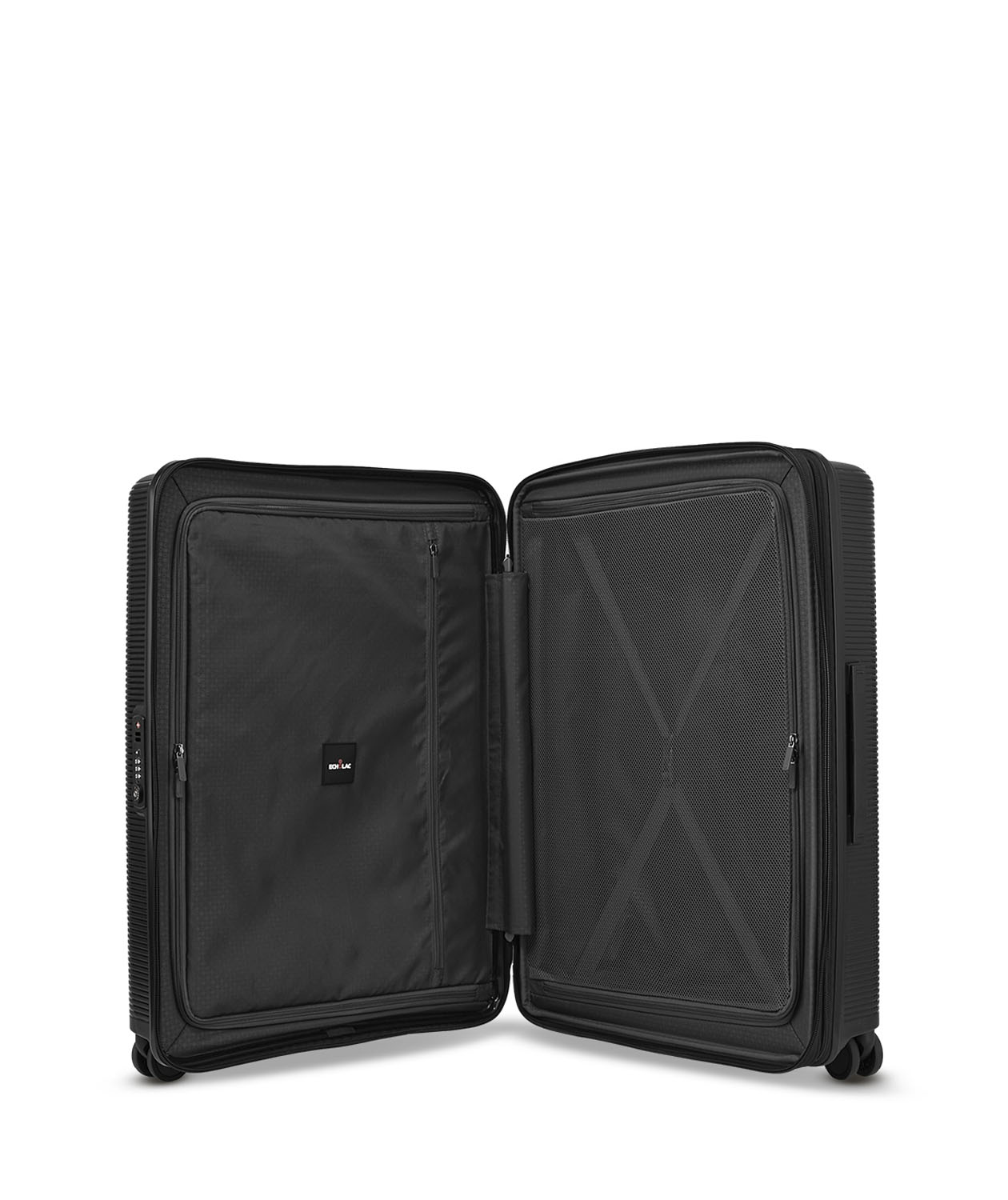 ECHOLAC Forza Koffer L 4-Rollen, erweiterbar Black ECHOLAC Forza Koffer L 4-Rollen, erweiterbar Black