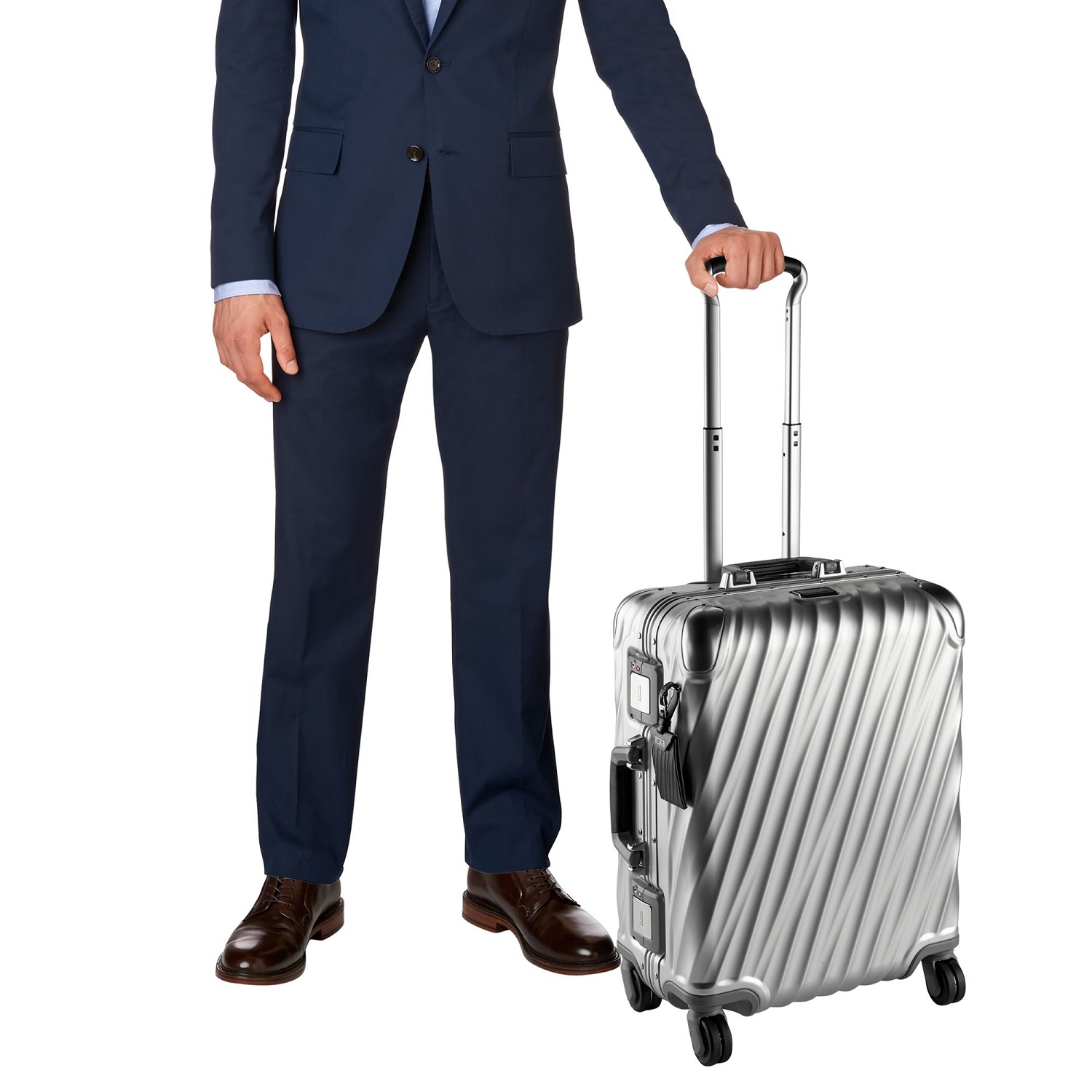Tumi 19 Degree Aluminium Handgepäck Continental 56 cm + Gratis Hotelgutschein Silver
