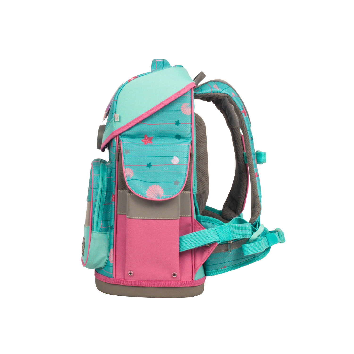 School-Mood Timeless Schulranzenset 7-teilige Lilly (Meerjungfrau)