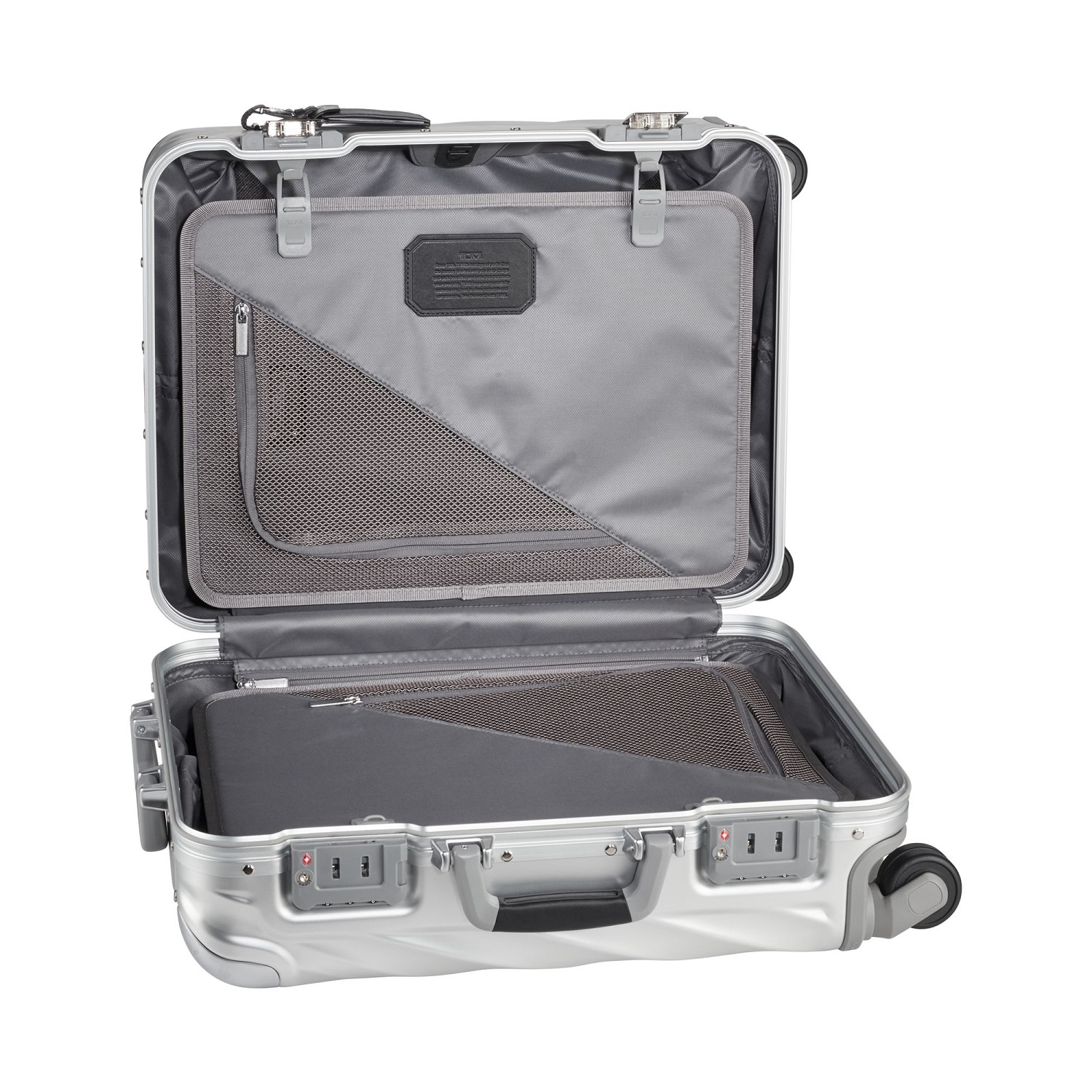 Tumi 19 Degree Aluminium Handgepäck Continental 56 cm + Gratis Hotelgutschein Silver