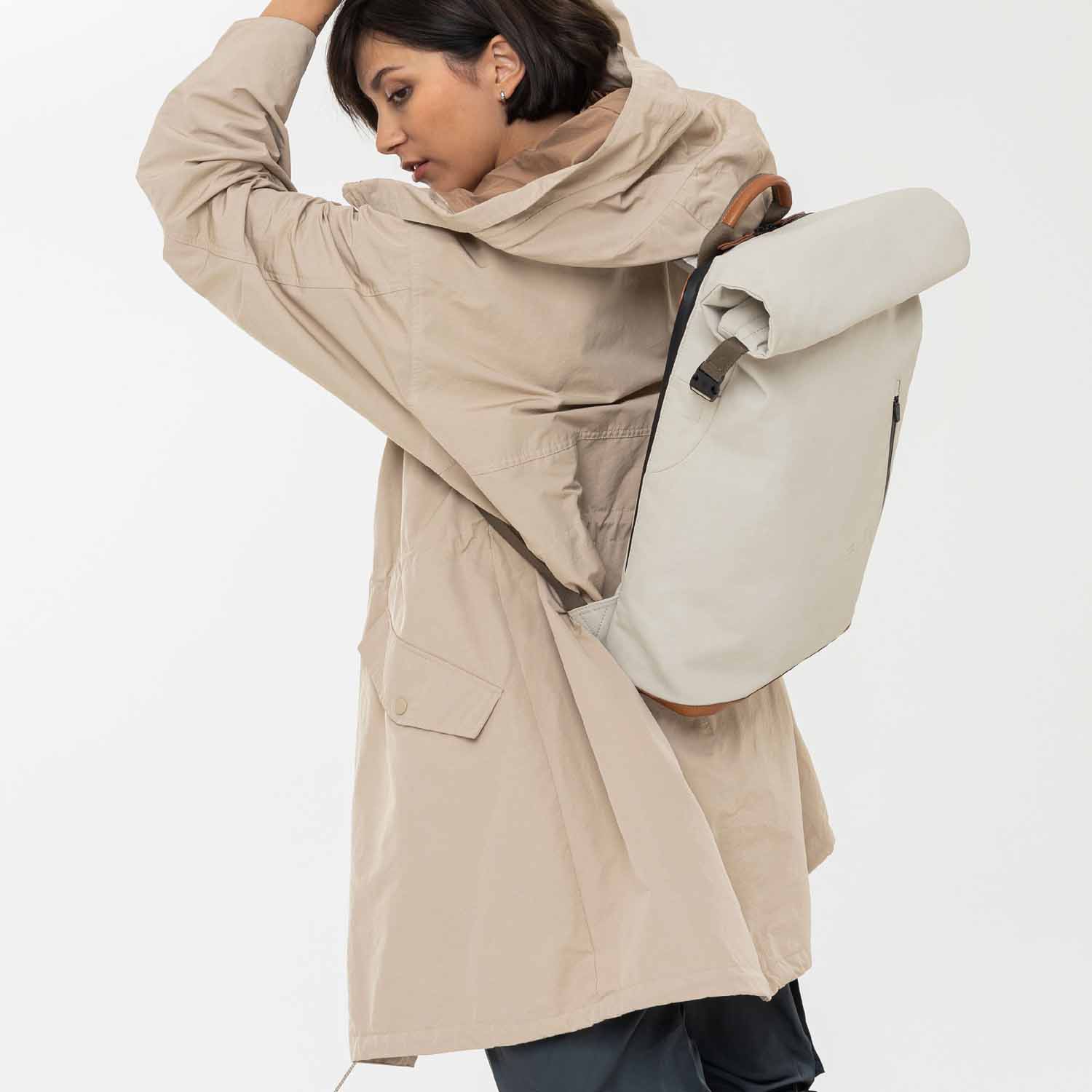 aunts & uncles Japan Fukui Rolltop Rucksack mit 15" Notebookfach dust aunts & uncles Japan Fukui Rolltop Rucksack mit 15" Notebookfach dust