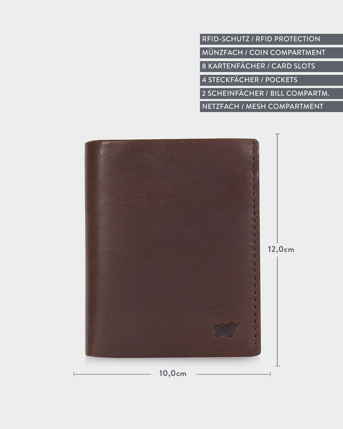 Braun Büffel SVEN RFID Geldbörse H 8CS d. braun Braun Büffel SVEN RFID Geldbörse H 8CS d. braun